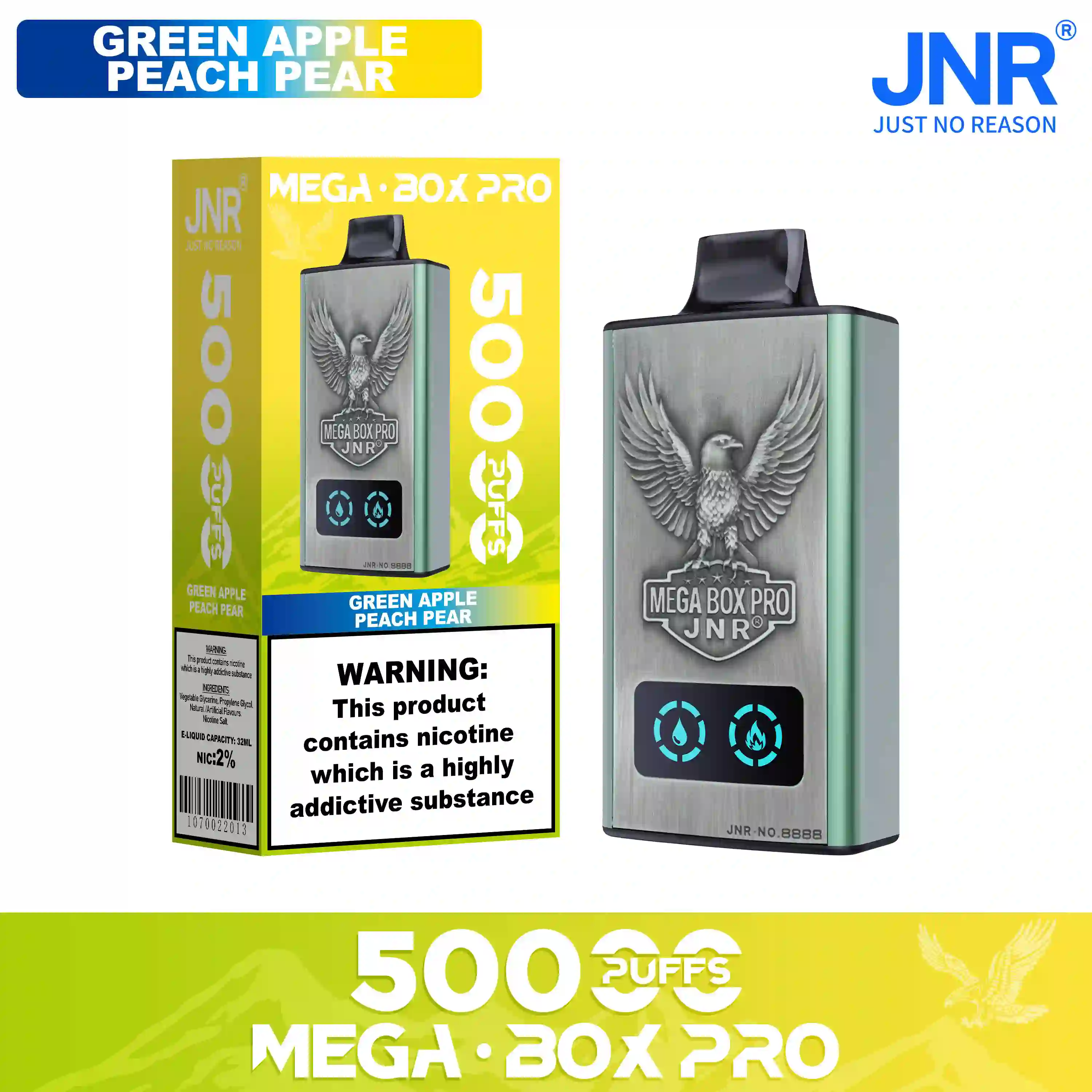 JNR Mega Box Pro 50000 Puffs Disposable Vape - Image 18