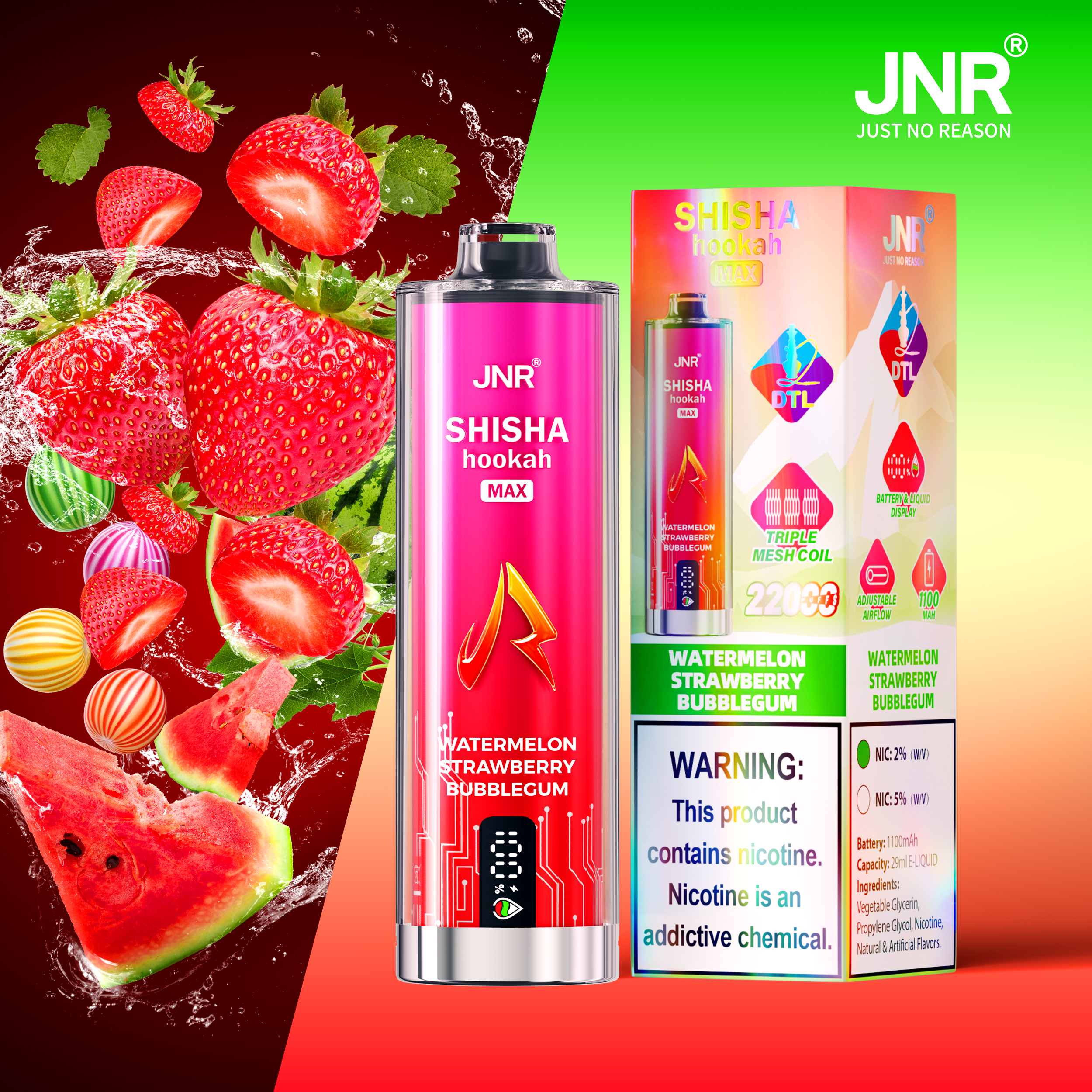 JNR Shisha Max 22000 Puffs Disposable Vape - Image 11