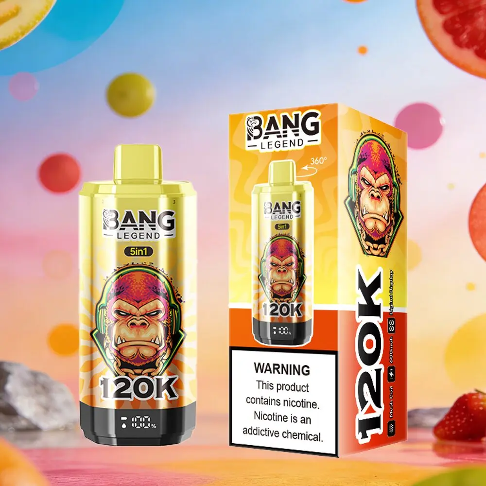 Bang Legend 120000 120K Puffs 5 in 1 Flavors & 5 oil tanks Rechargeable LCD Display Disposable Vape EU Warehouse - Image 16