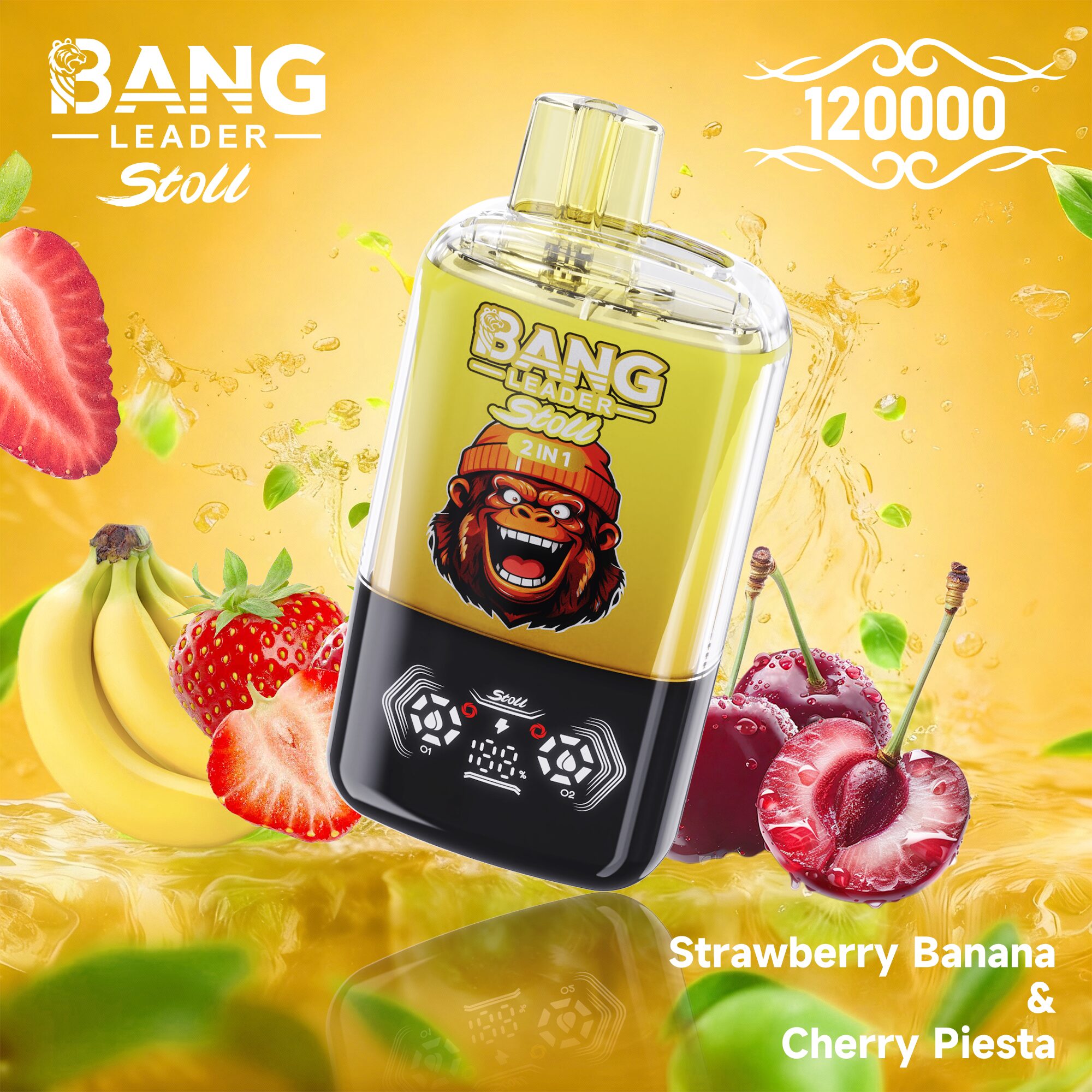 【New Arrive】Bang Leader Stoll 120K 120000 Puffs Double Taste&Anti-Leak Design LED Display Disposable Vape - Image 5