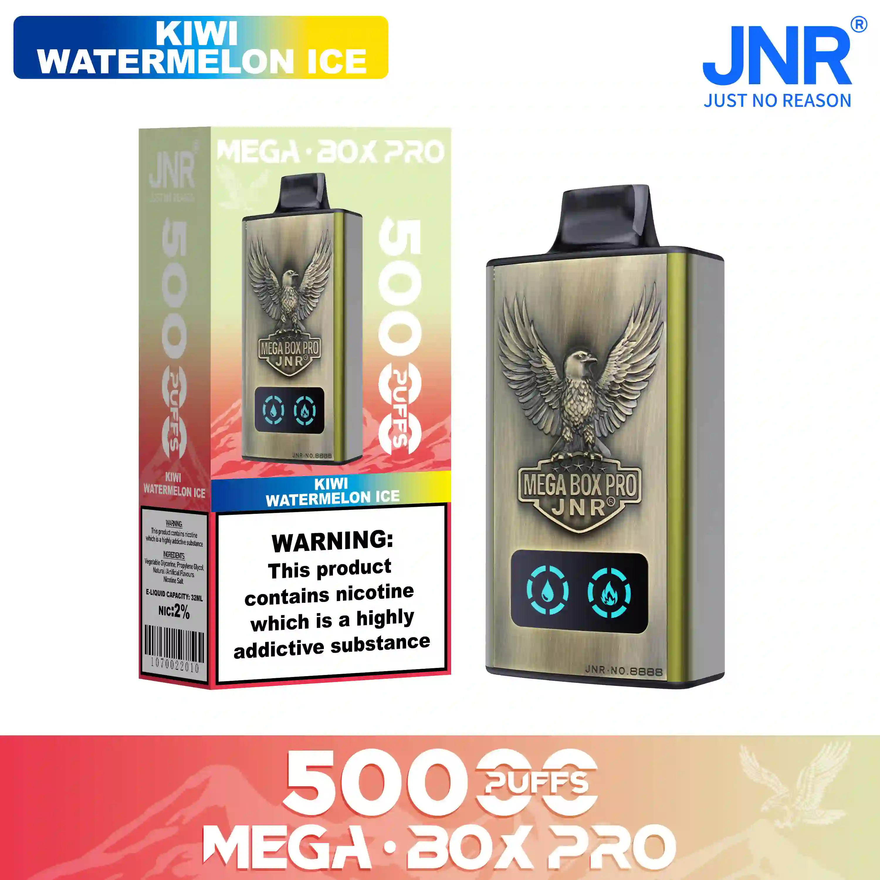 JNR Mega Box Pro 50000 Puffs Disposable Vape - Image 15