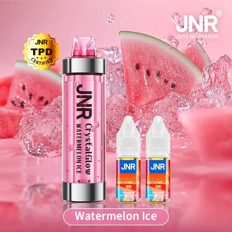 JNR Crystal Glow 33K Puffs - Kit Pod Remplissable et Rechargeable - Image 4