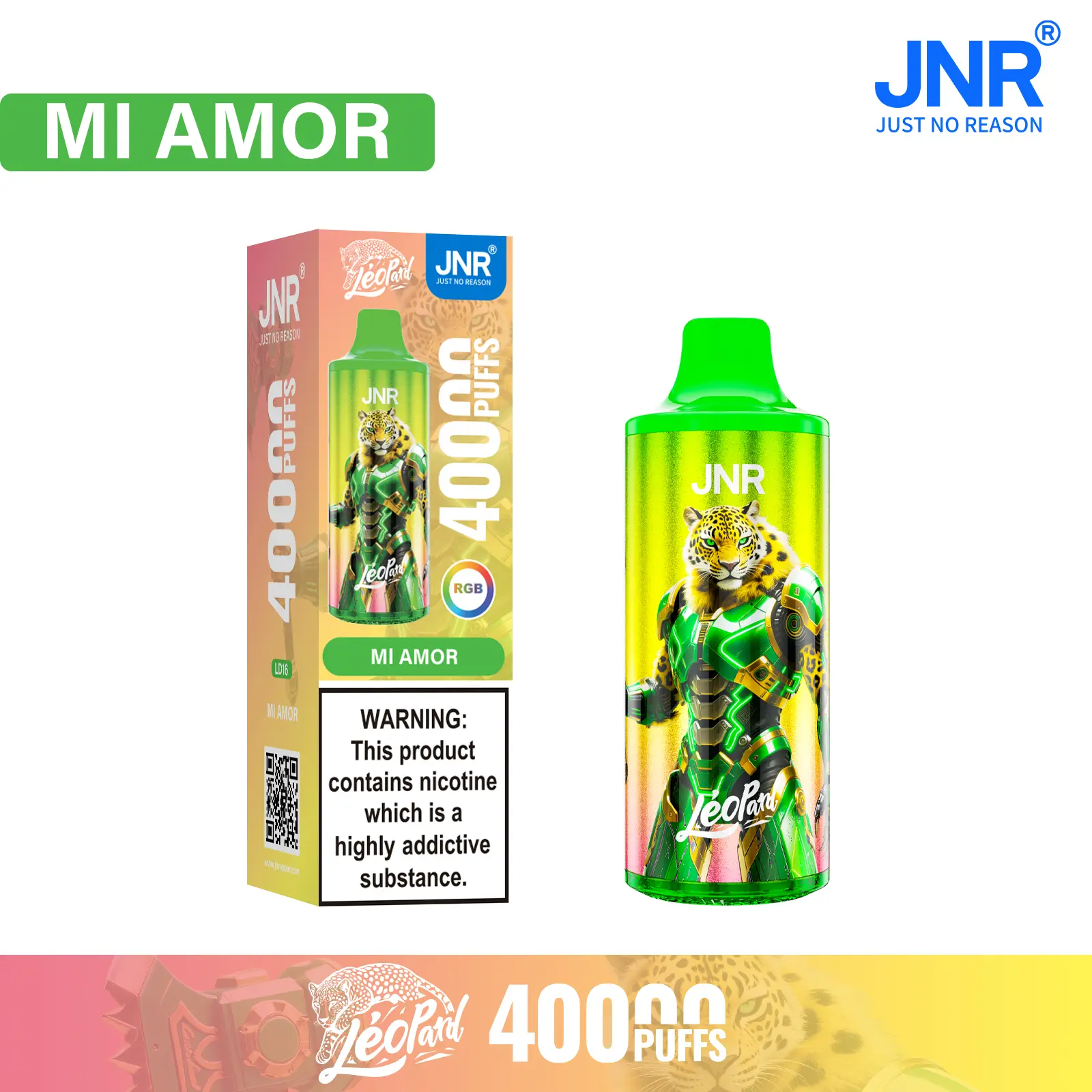JNR Léopard 40K Disposable Vape 40000 Puffs - Image 19
