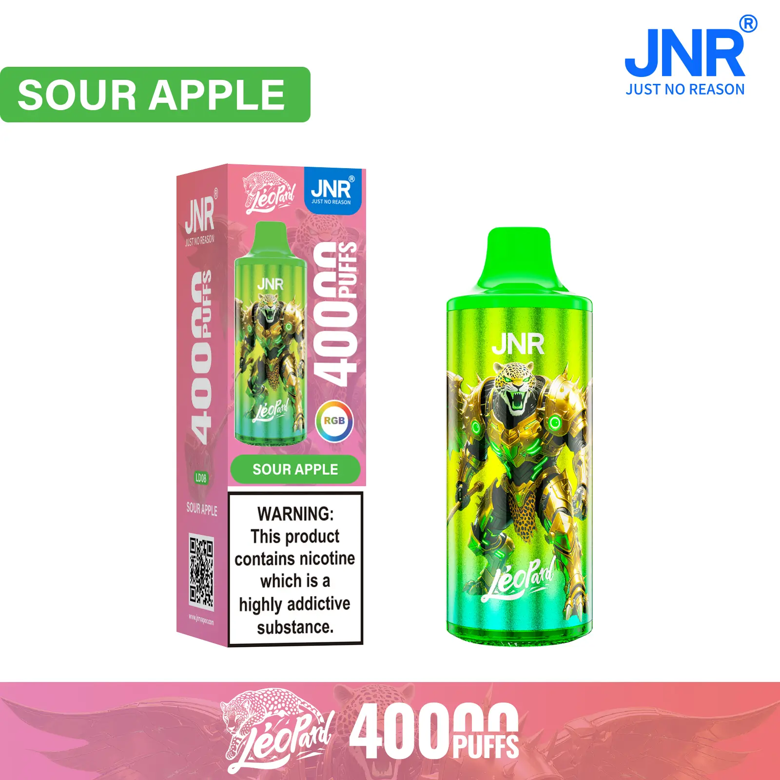JNR Léopard 40K Disposable Vape 40000 Puffs - Image 11