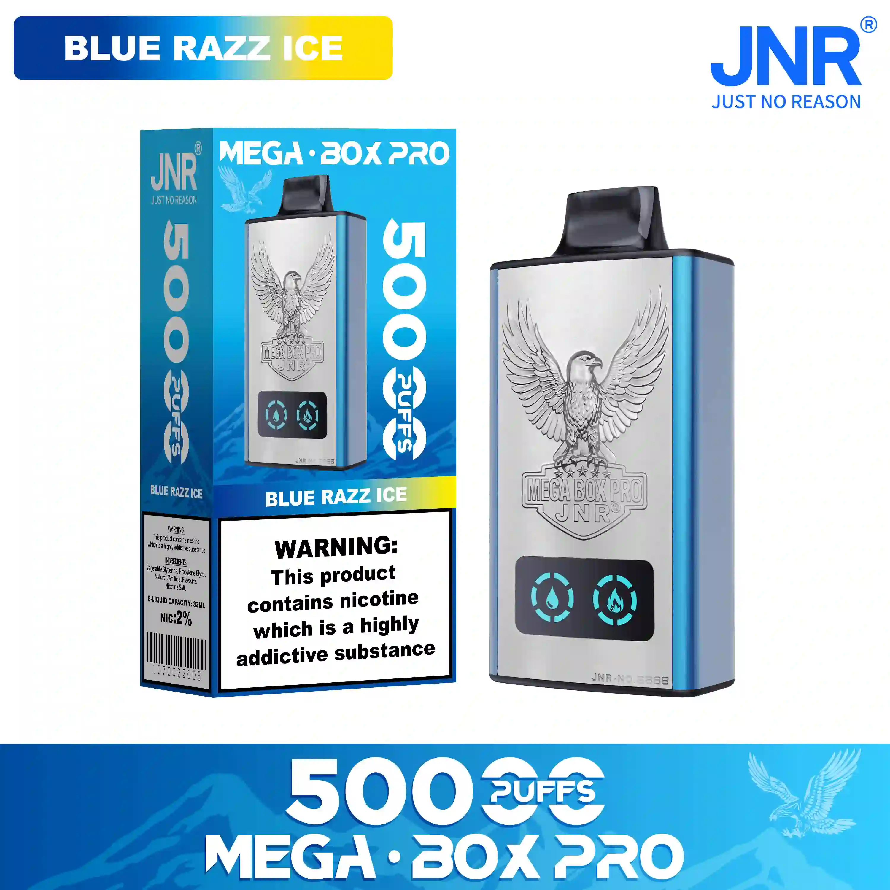 JNR Mega Box Pro 50000 Puffs Disposable Vape - Image 10