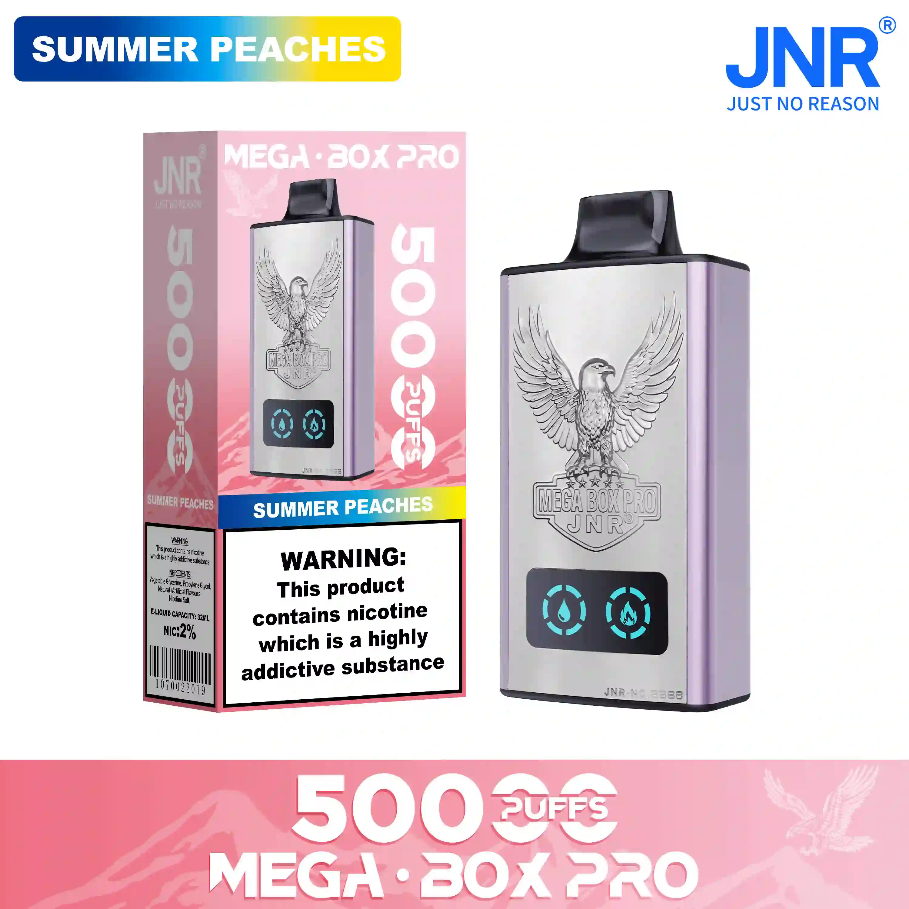 JNR Mega Box Pro 50000 Puffs Disposable Vape - Image 21