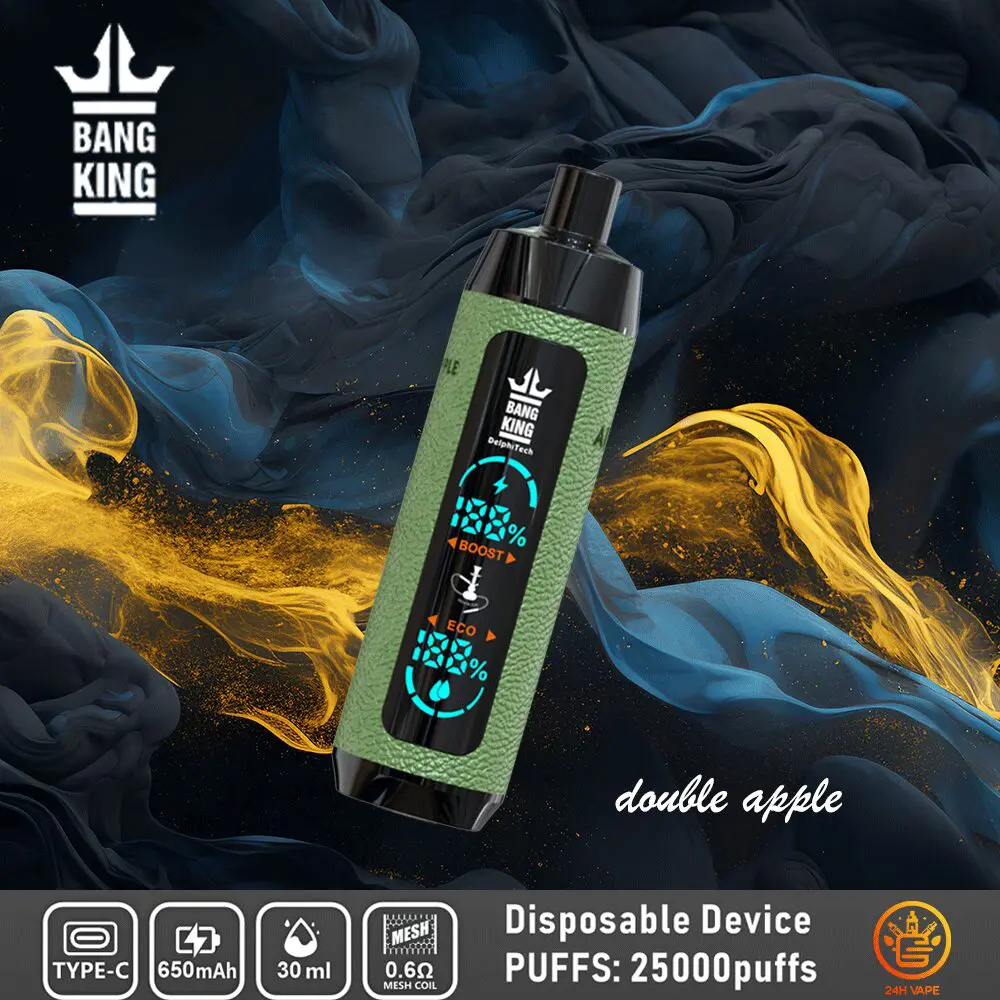Bang King Shisha 25000 25K Puffs Newest LED Display Leather Disposable Vape Pen - Image 12