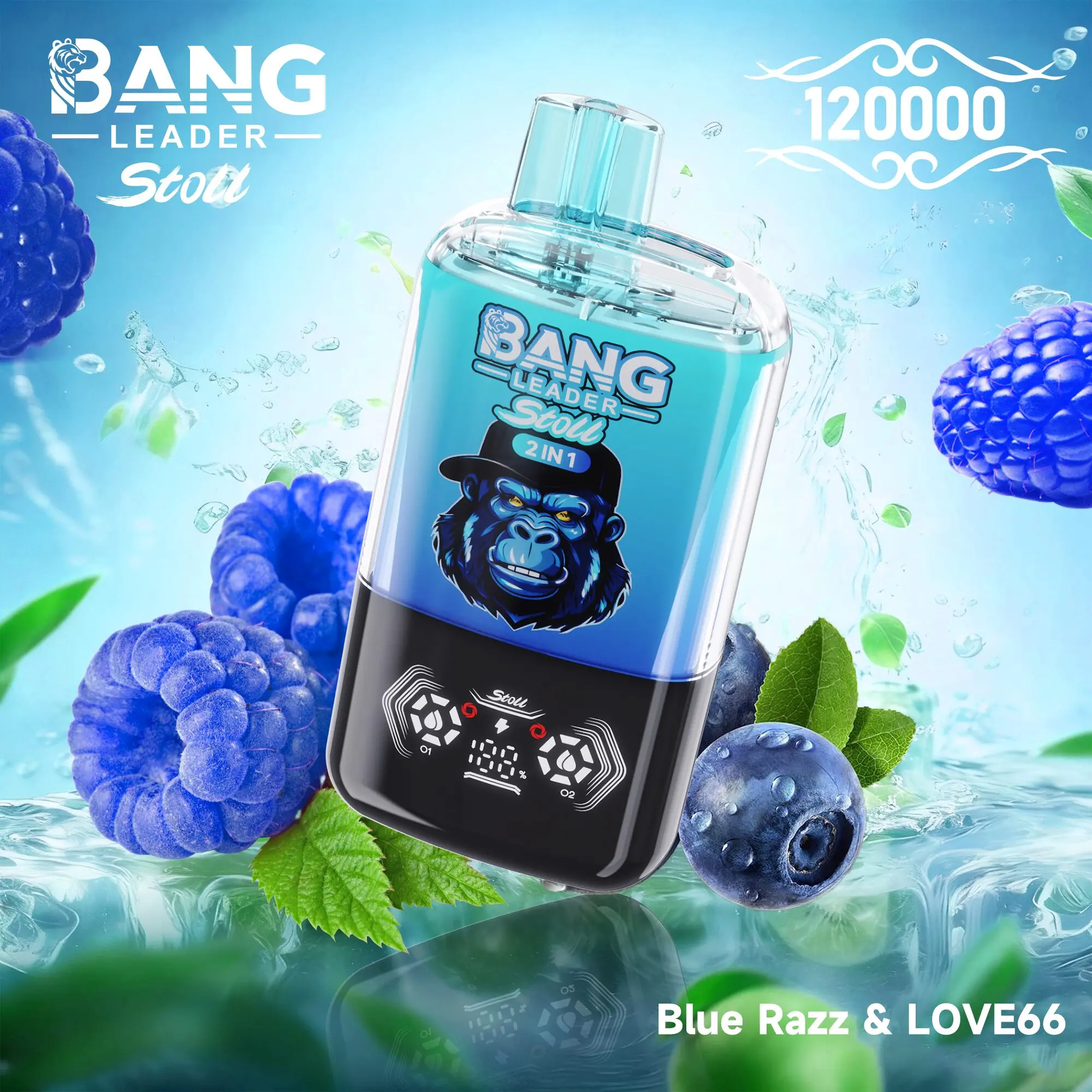 【New Arrive】Bang Leader Stoll 120K 120000 Puffs Double Taste&Anti-Leak Design LED Display Disposable Vape - Image 14