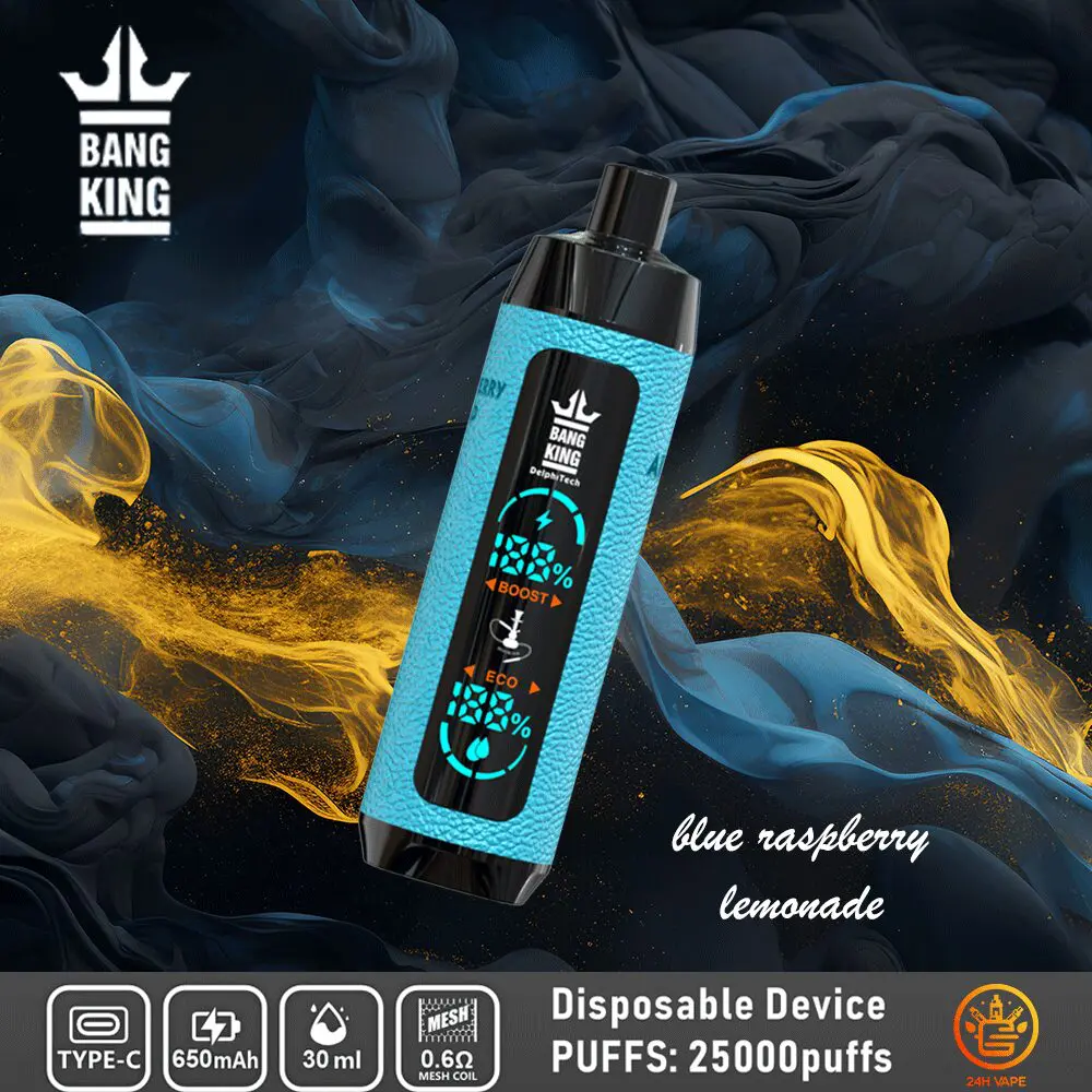 Bang King Shisha 25000 25K Puffs Newest LED Display Leather Disposable Vape Pen - Image 18