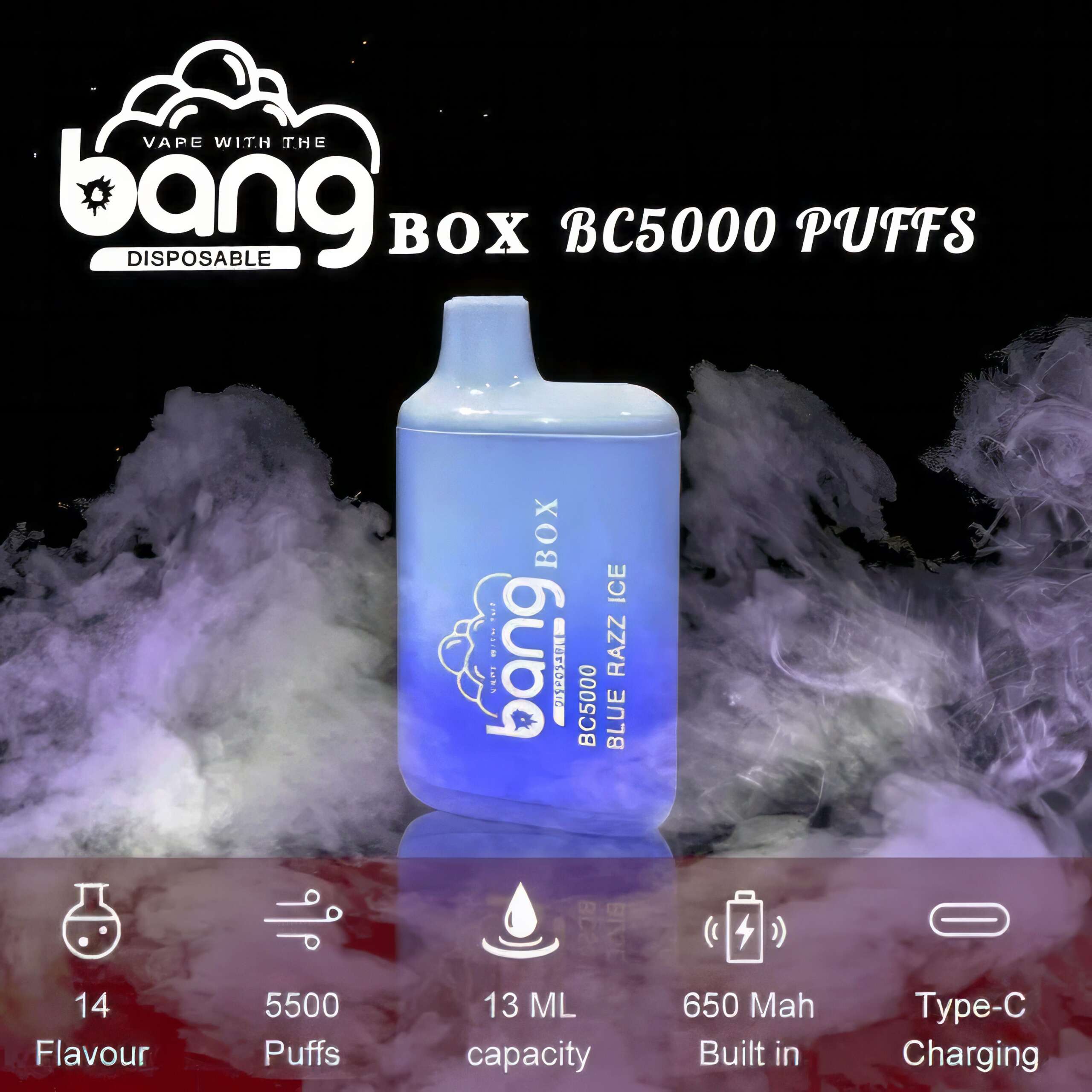 Bang Box BC5000 Puffs Retail Disposable Vape