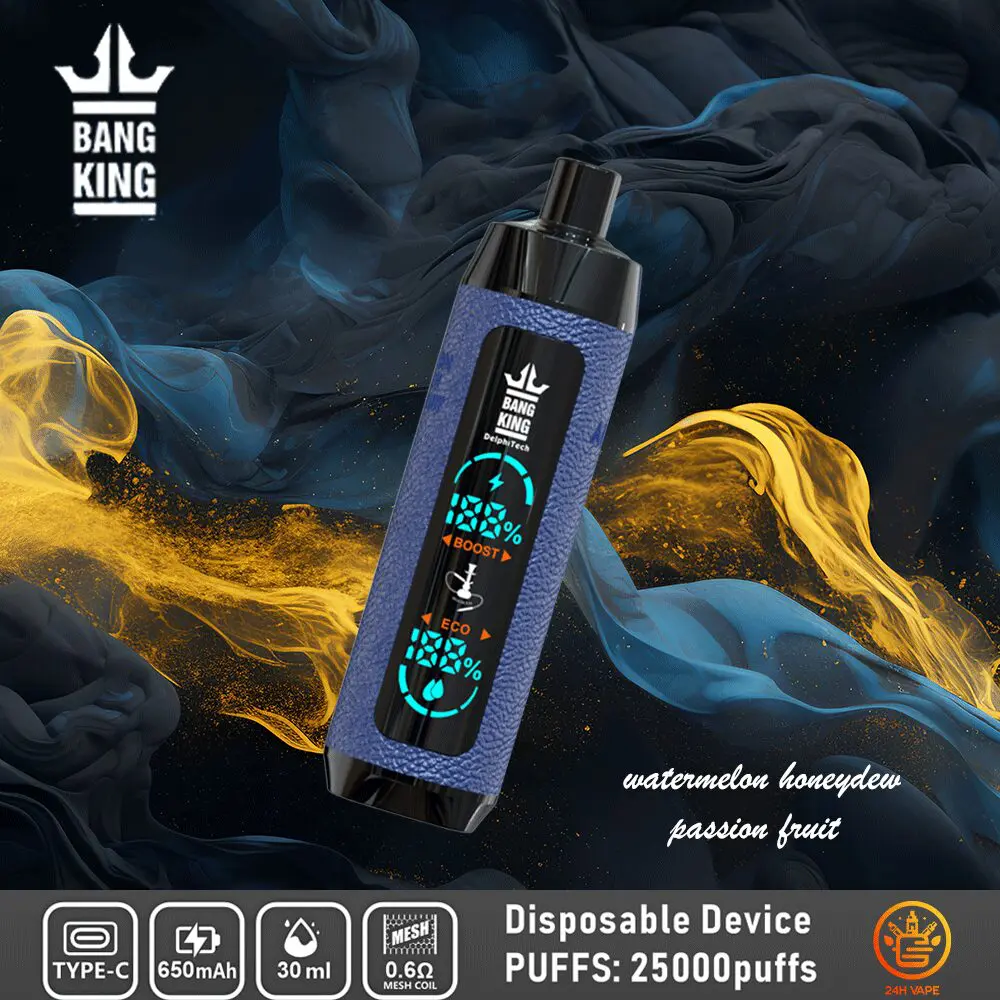Bang King Shisha 25000 25K Puffs Newest LED Display Leather Disposable Vape Pen - Image 4