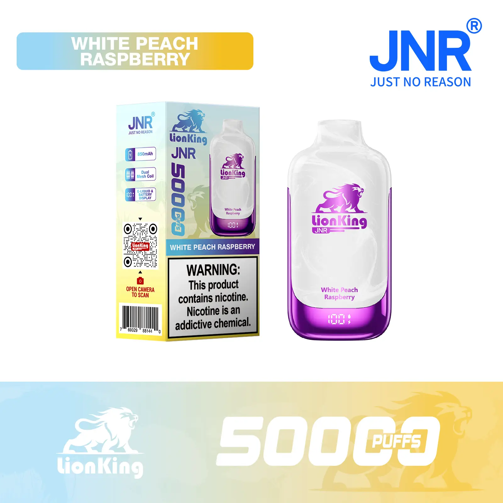 JNR Lion King 50000 Puff Disposable Vape - Image 10