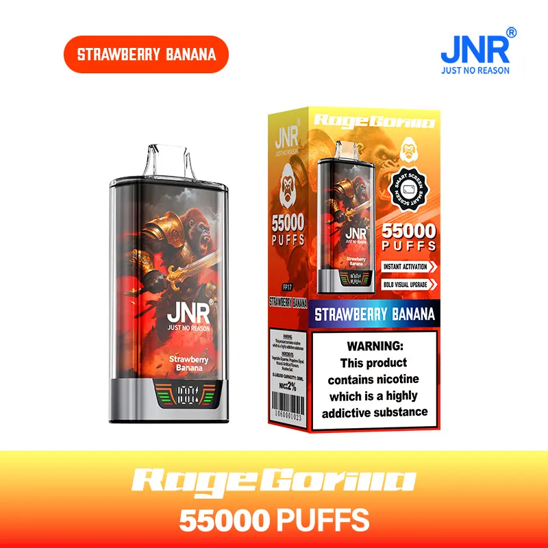 JNR Rage Gorilla 55K 55000 Puffs Smart Display Original Disposable Vape - Image 30
