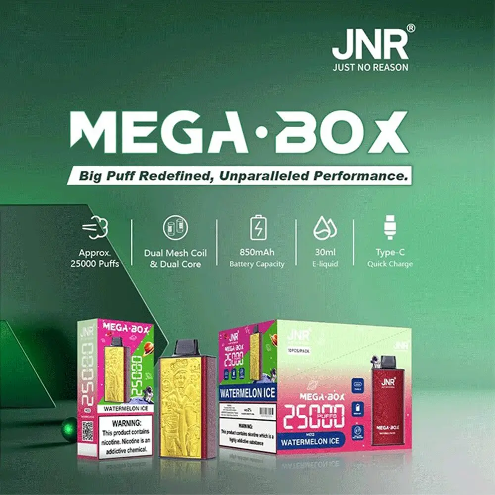 JNR Mega Box 25000 Puffs Original Edition Rechargeable Disposable Vape - Image 4