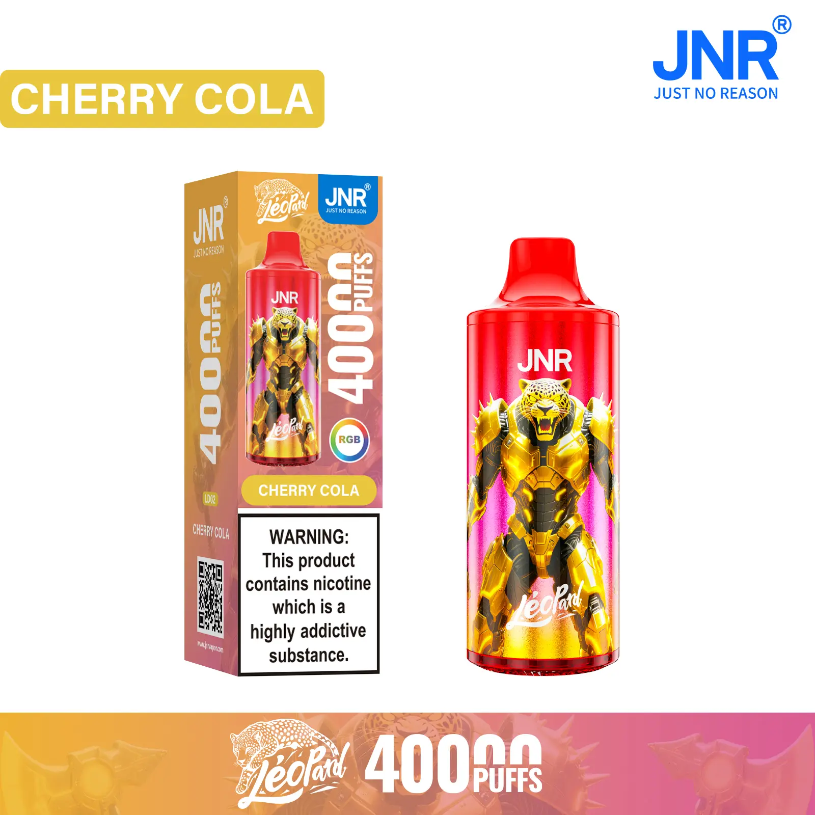 JNR Léopard 40K Disposable Vape 40000 Puffs - Image 4