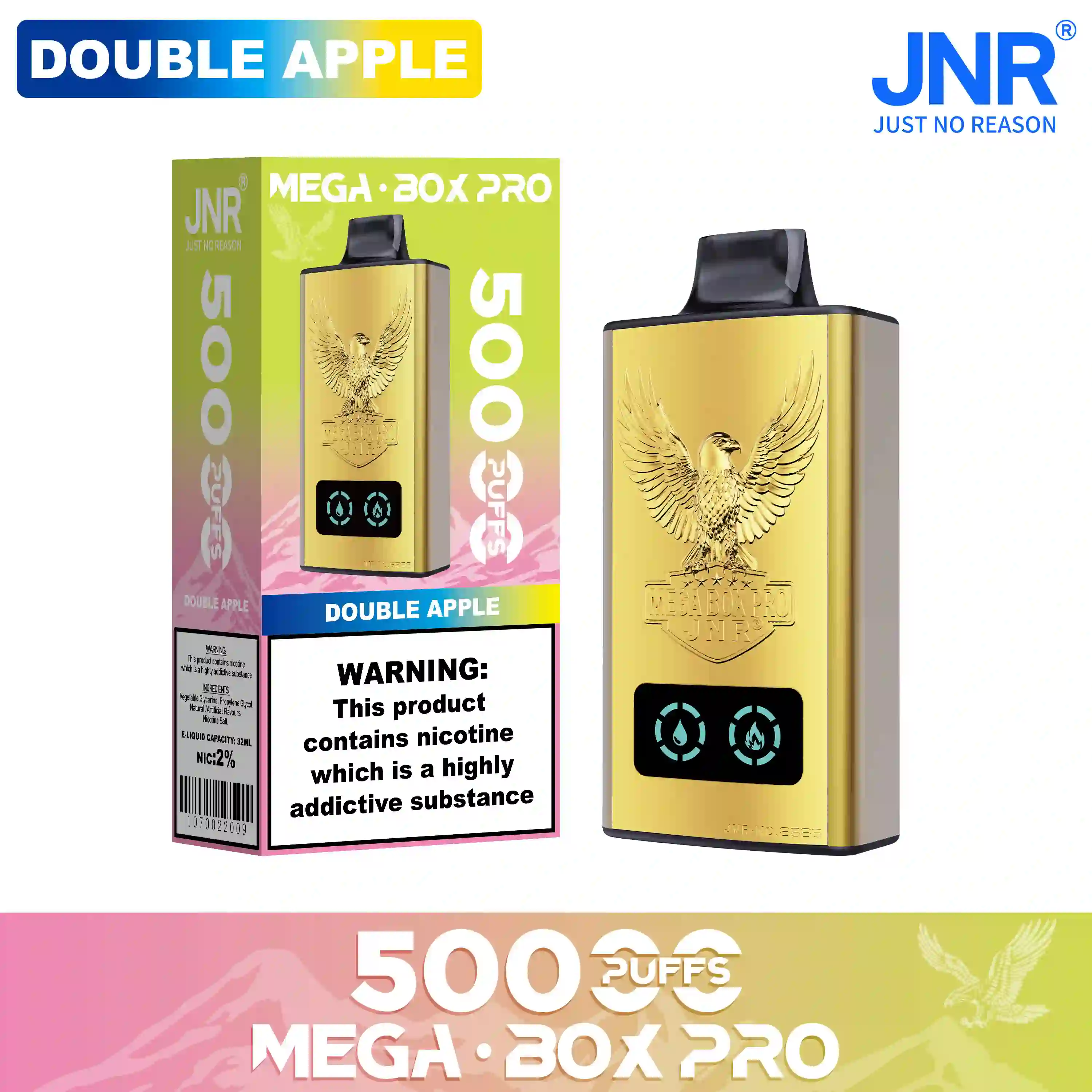 JNR Mega Box Pro 50000 Puffs Disposable Vape - Image 13