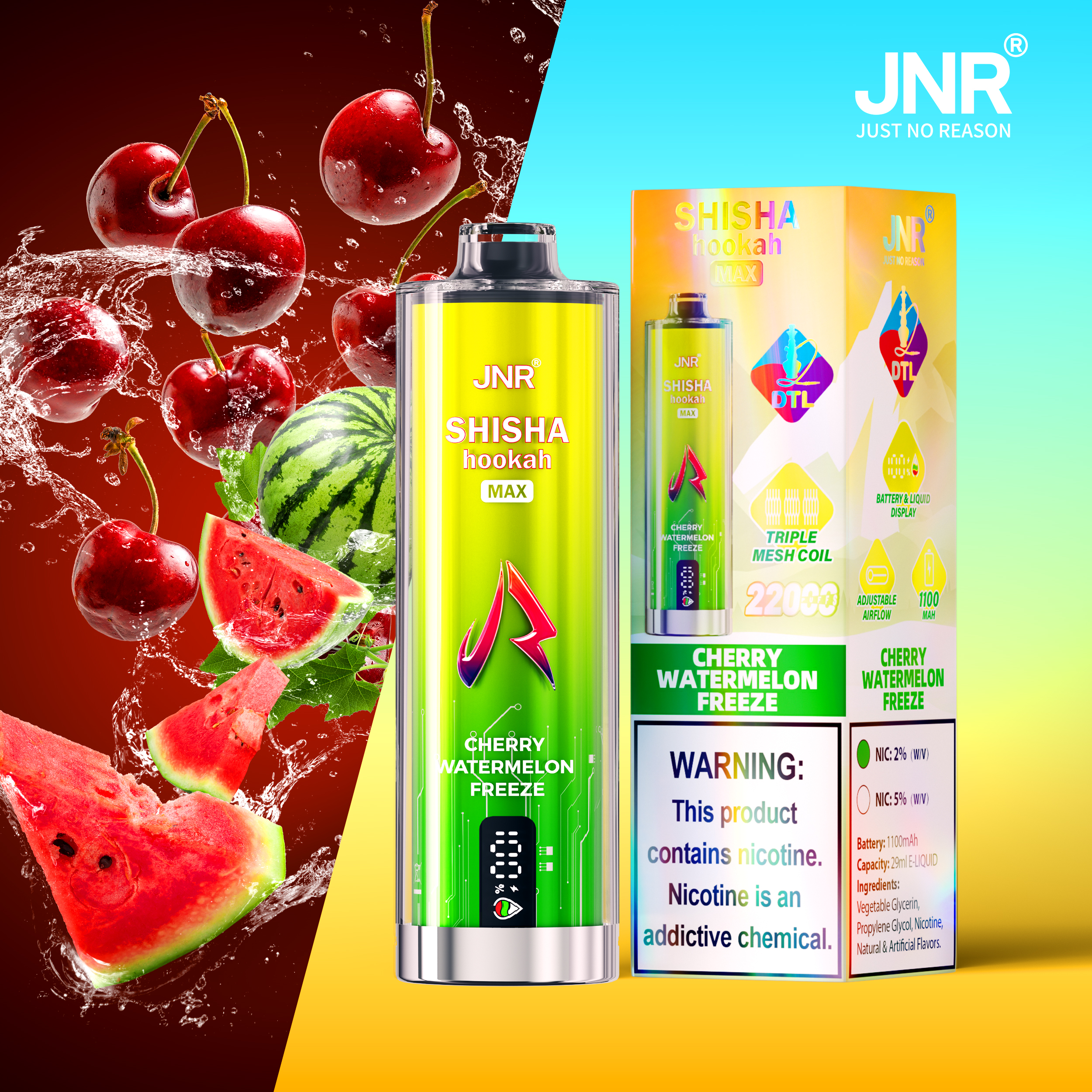 JNR Shisha Max 22000 Puffs Disposable Vape - Image 8