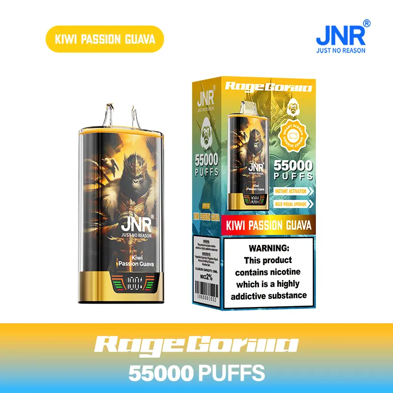 JNR Rage Gorilla 55K 55000 Puffs Smart Display Original Disposable Vape - Image 20
