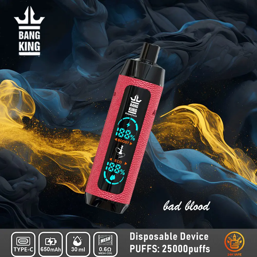 Bang King Shisha 25000 25K Puffs Newest LED Display Leather Disposable Vape Pen - Image 20