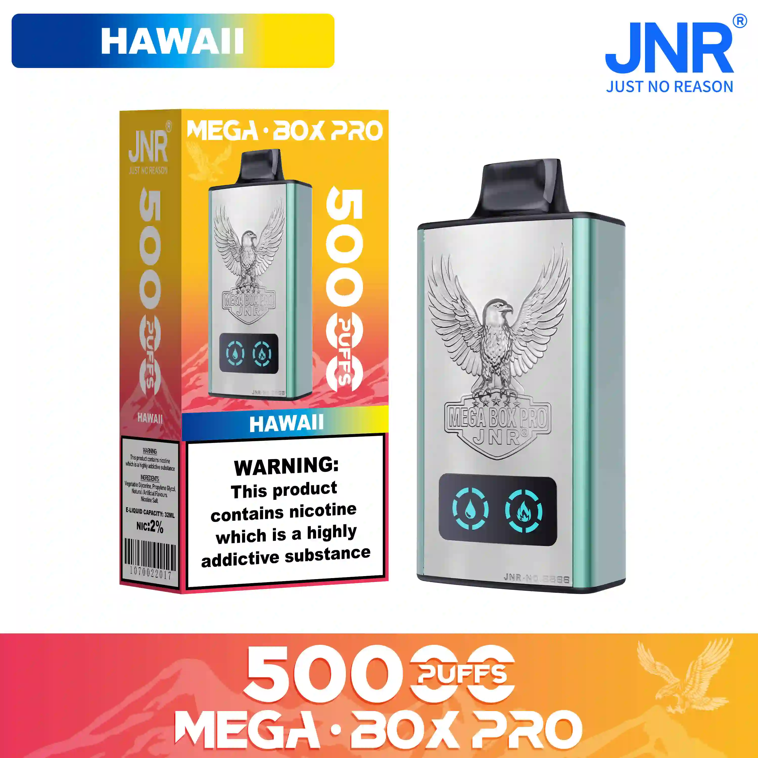 JNR Mega Box Pro 50000 Puffs Disposable Vape - Image 19