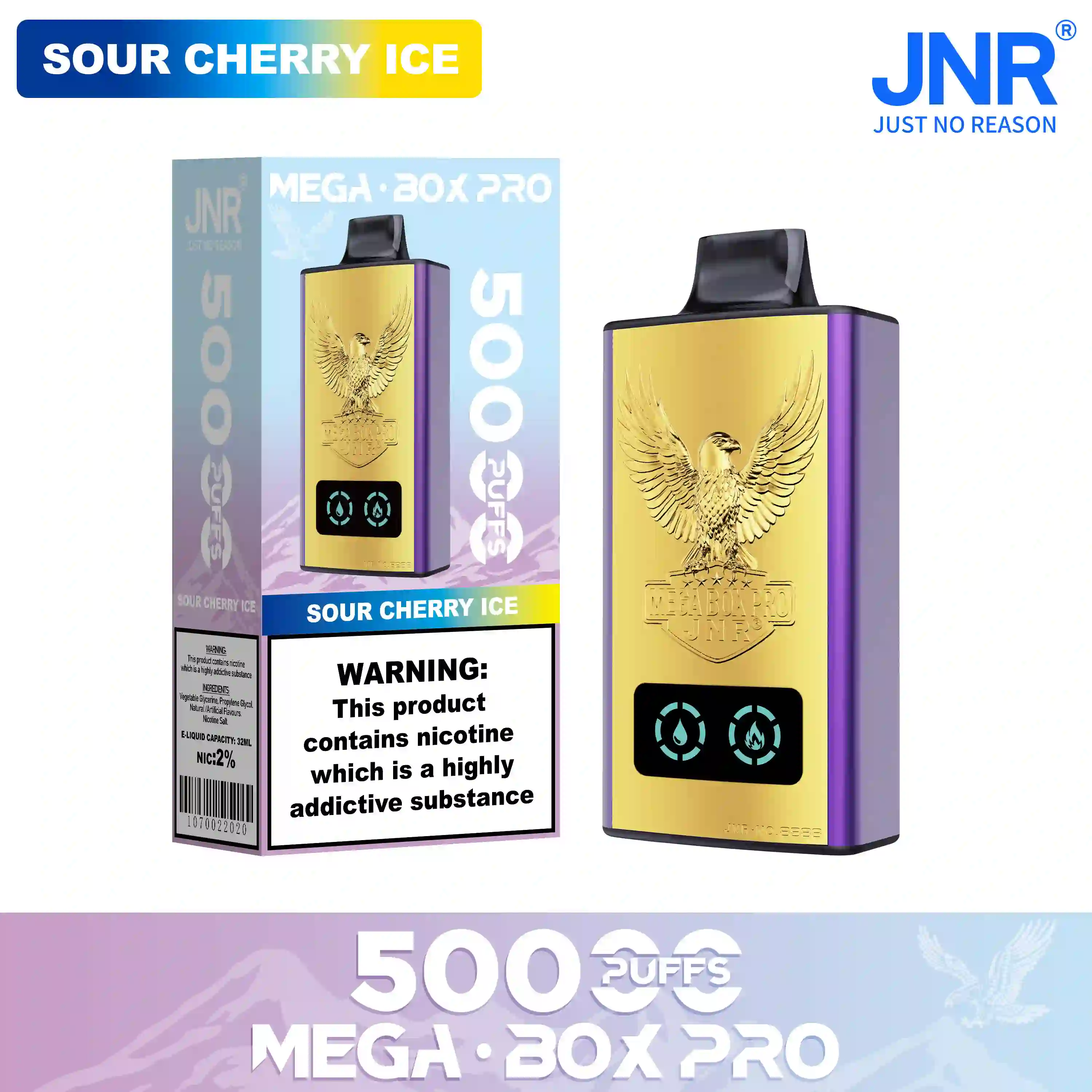 JNR Mega Box Pro 50000 Puffs Disposable Vape - Image 23