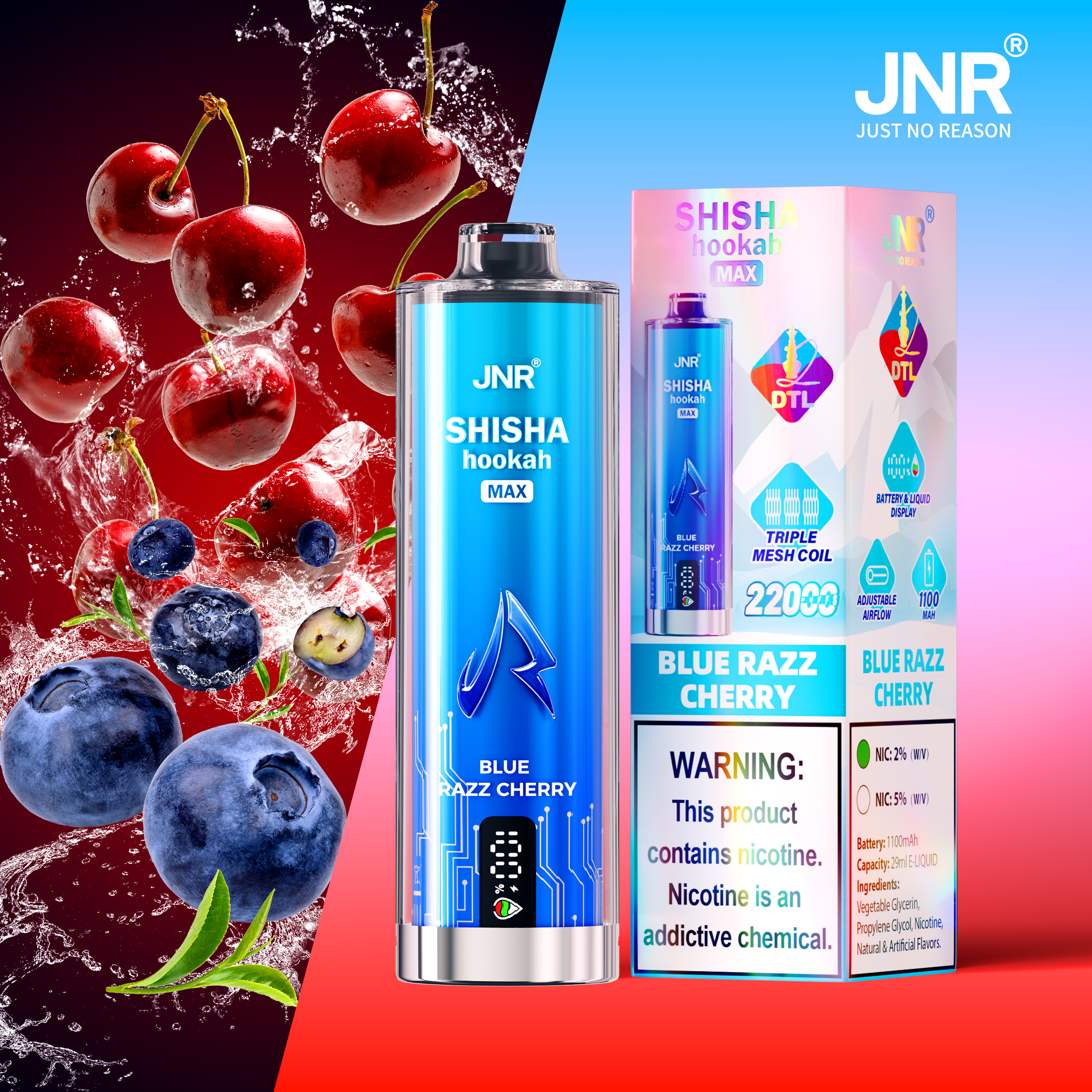 JNR Shisha Max 22000 Puffs Disposable Vape - Image 16