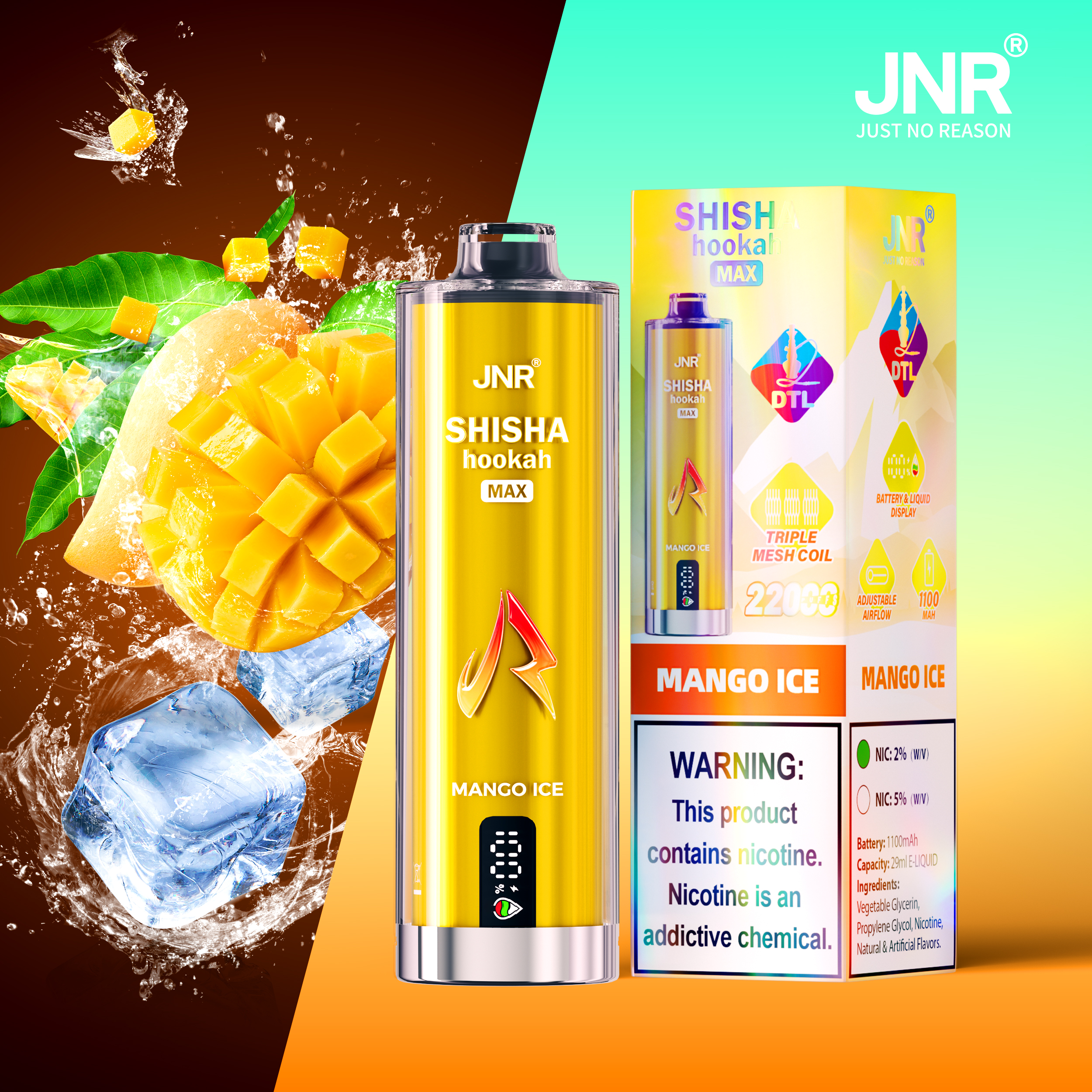 JNR Shisha Max 22000 Puffs Disposable Vape - Image 10