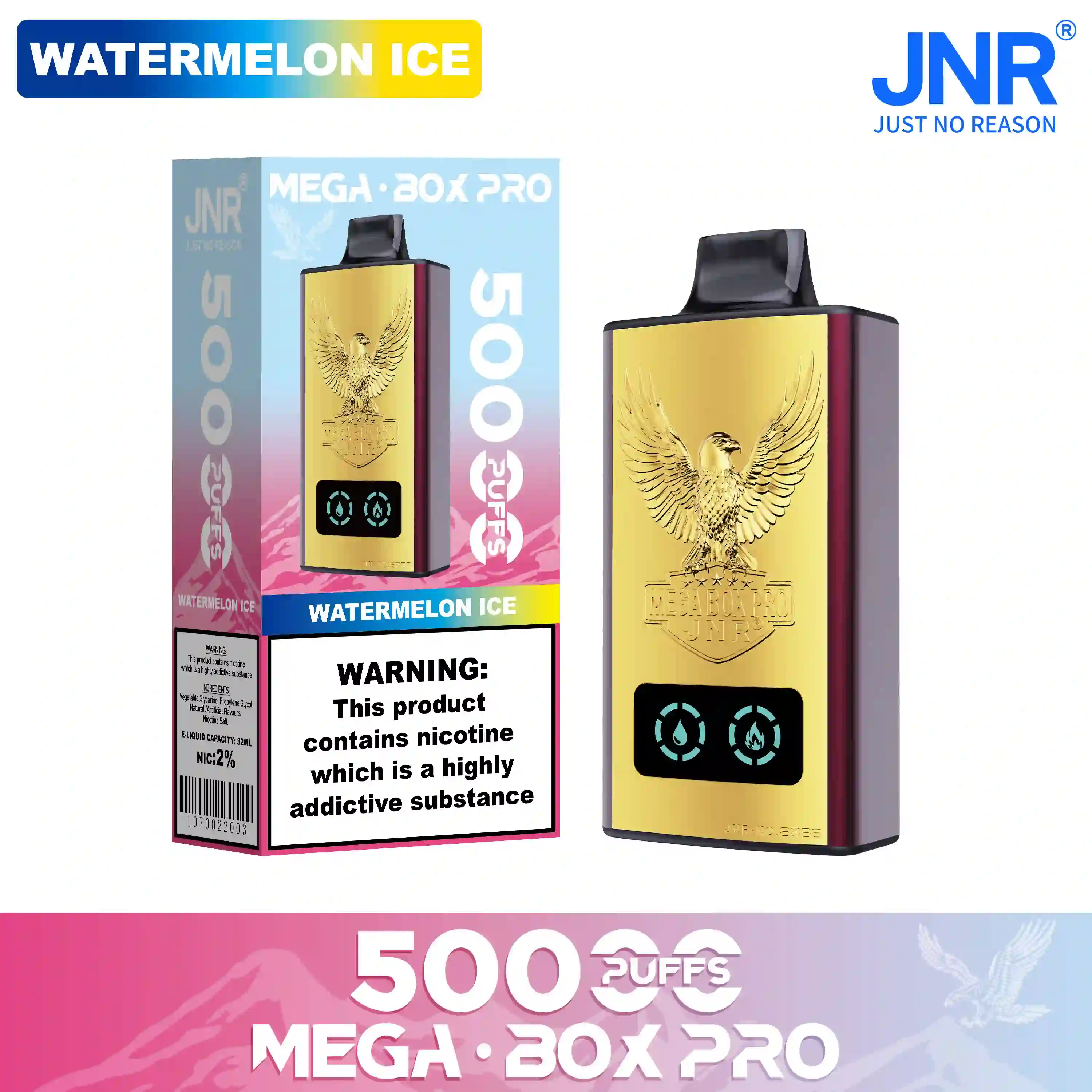 JNR Mega Box Pro 50000 Puffs Disposable Vape - Image 12