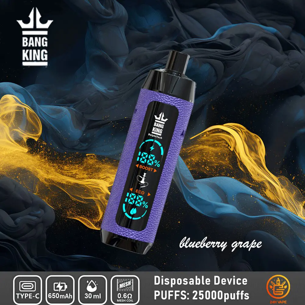 Bang King Shisha 25000 25K Puffs Newest LED Display Leather Disposable Vape Pen - Image 16