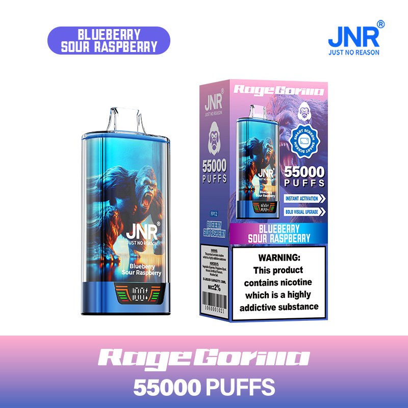 JNR Rage Gorilla 55K 55000 Puffs Smart Display Original Disposable Vape - Image 11