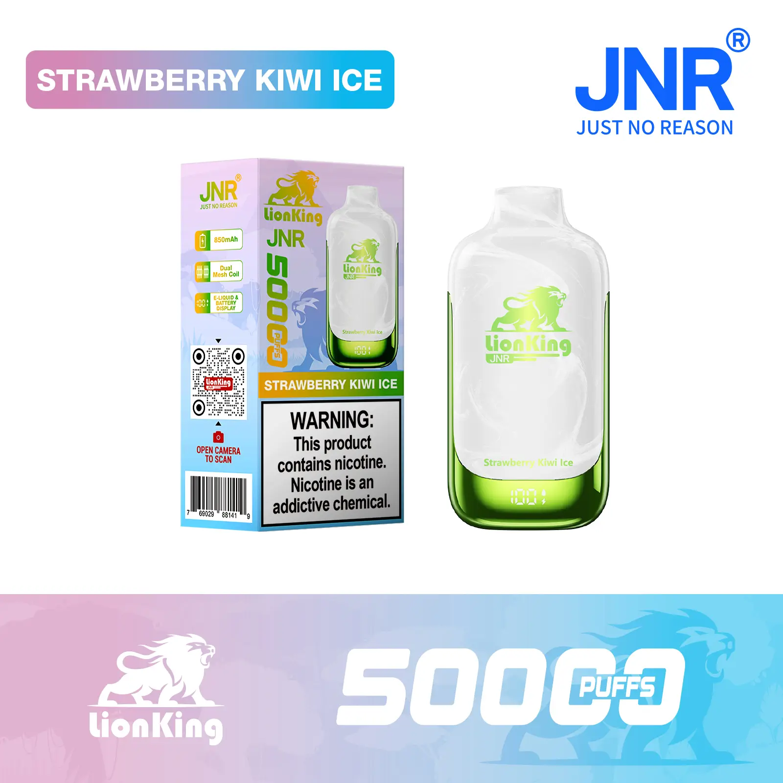 JNR Lion King 50000 Puff Disposable Vape - Image 9