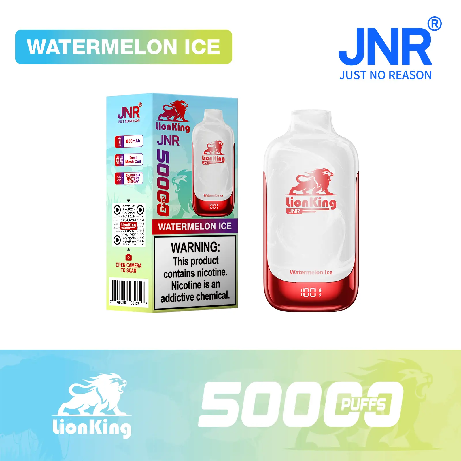 JNR Lion King 50000 Puff Disposable Vape - Image 5