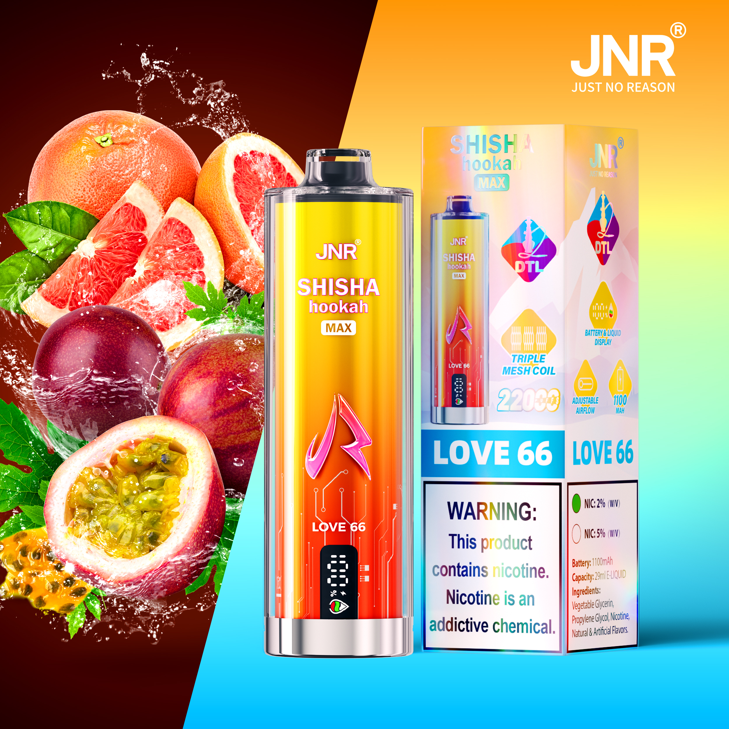 JNR Shisha Max 22000 Puffs Disposable Vape - Image 17