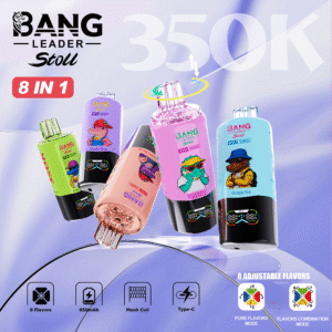 【New Arrive】Bang Leader Stoll 350K Disposable Vape – 350,000 Puffs 4-in-1 Flavor Chamber Blended 8 Flavor Experience Rechargeable Vape