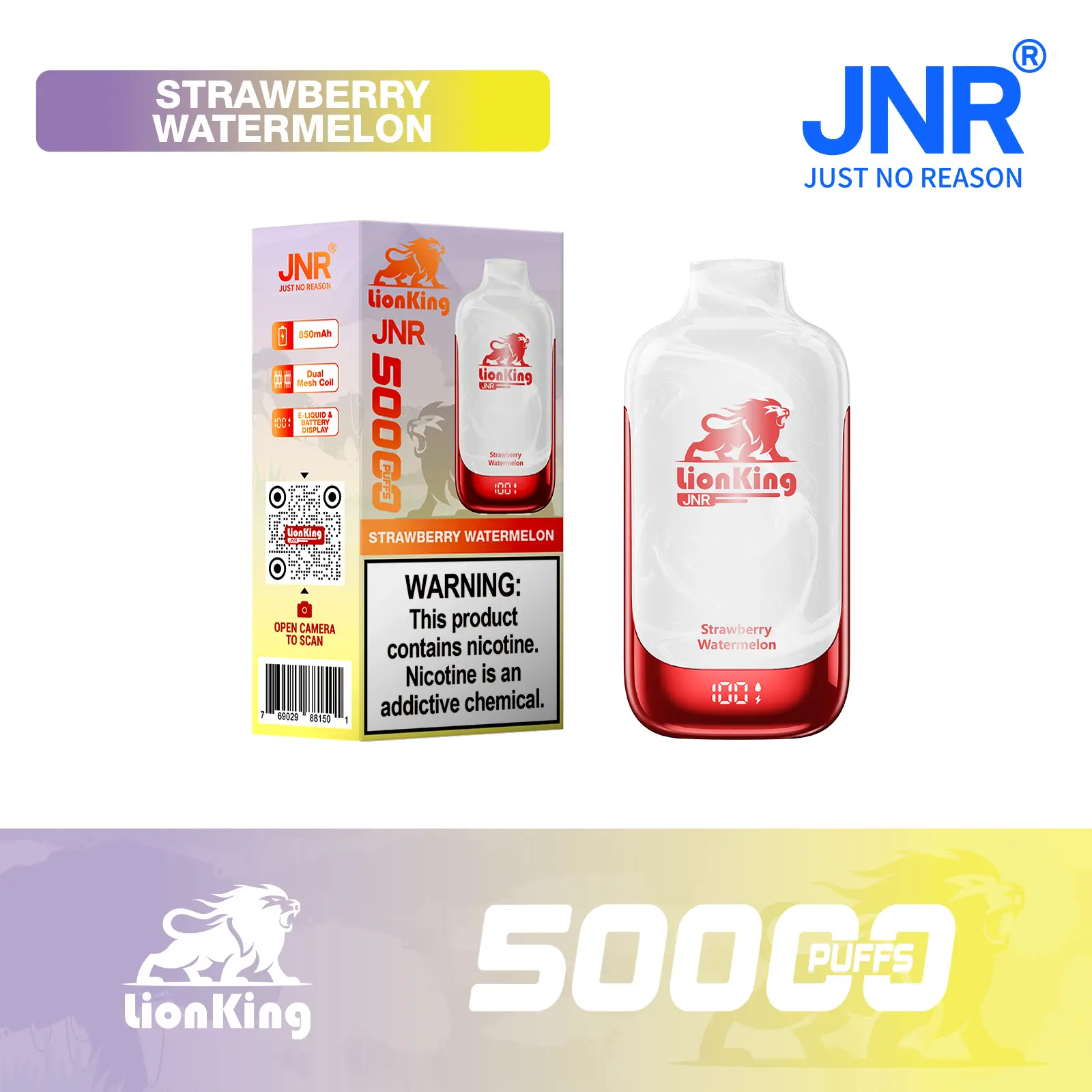 JNR Lion King 50000 Puff Disposable Vape - Image 12
