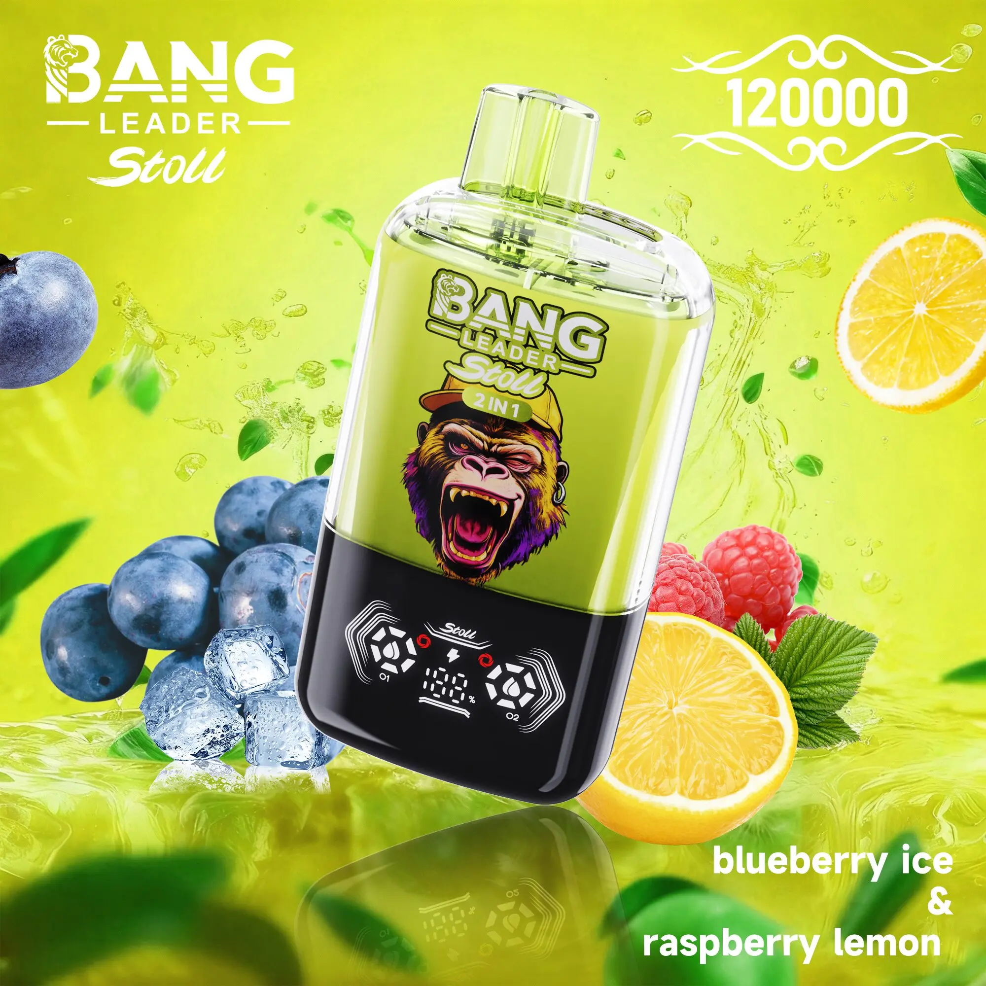 【New Arrive】Bang Leader Stoll 120K 120000 Puffs Double Taste&Anti-Leak Design LED Display Disposable Vape - Image 8