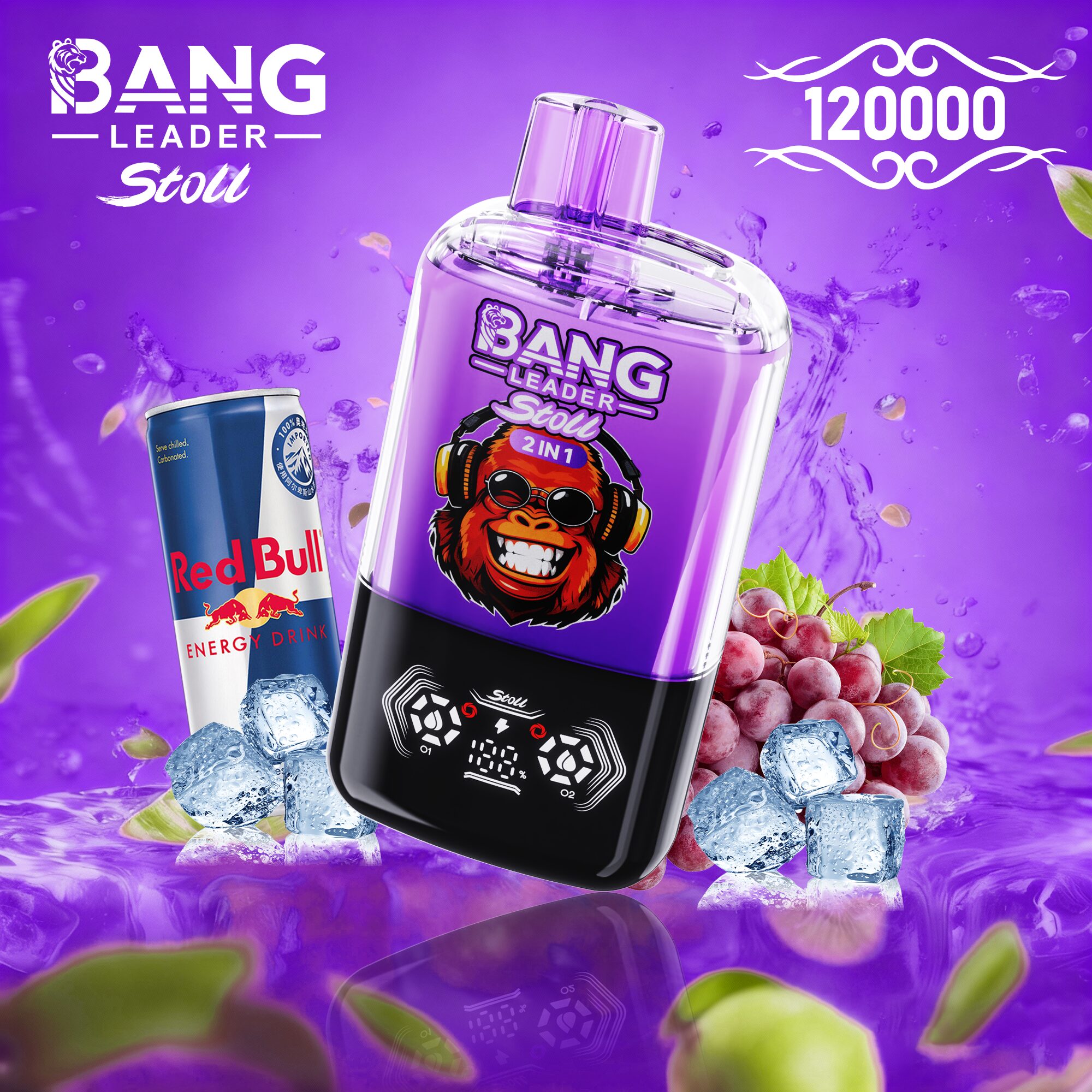 【New Arrive】Bang Leader Stoll 120K 120000 Puffs Double Taste&Anti-Leak Design LED Display Disposable Vape - Image 19