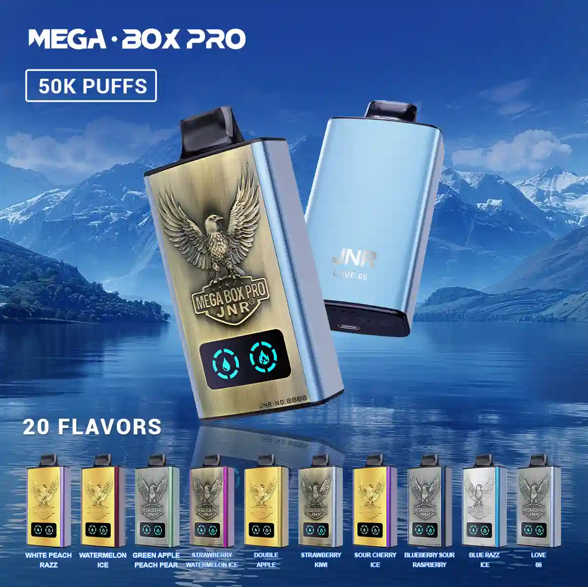 JNR Mega Box Pro 50000 Puffs Disposable Vape