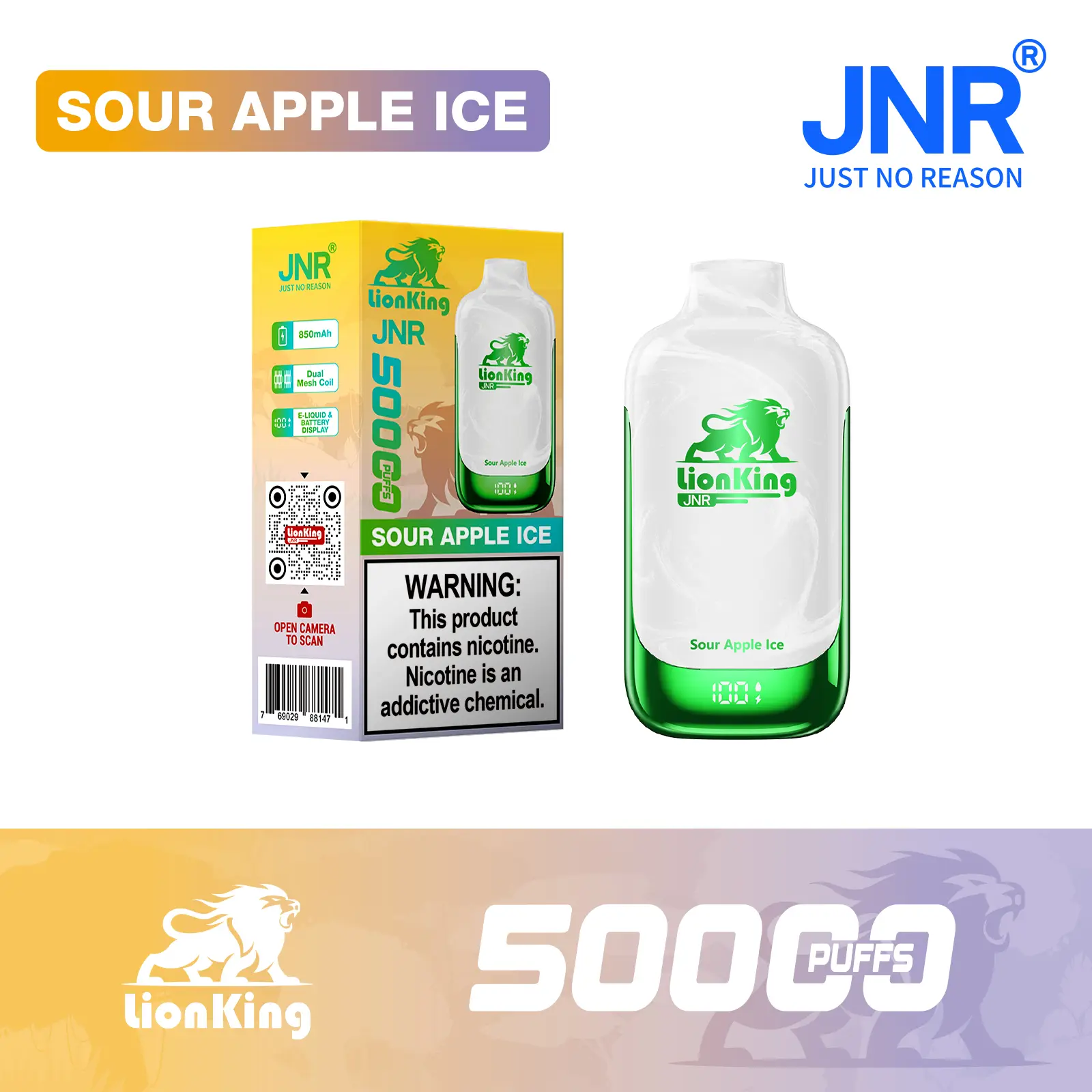 JNR Lion King 50000 Puff Disposable Vape - Image 11