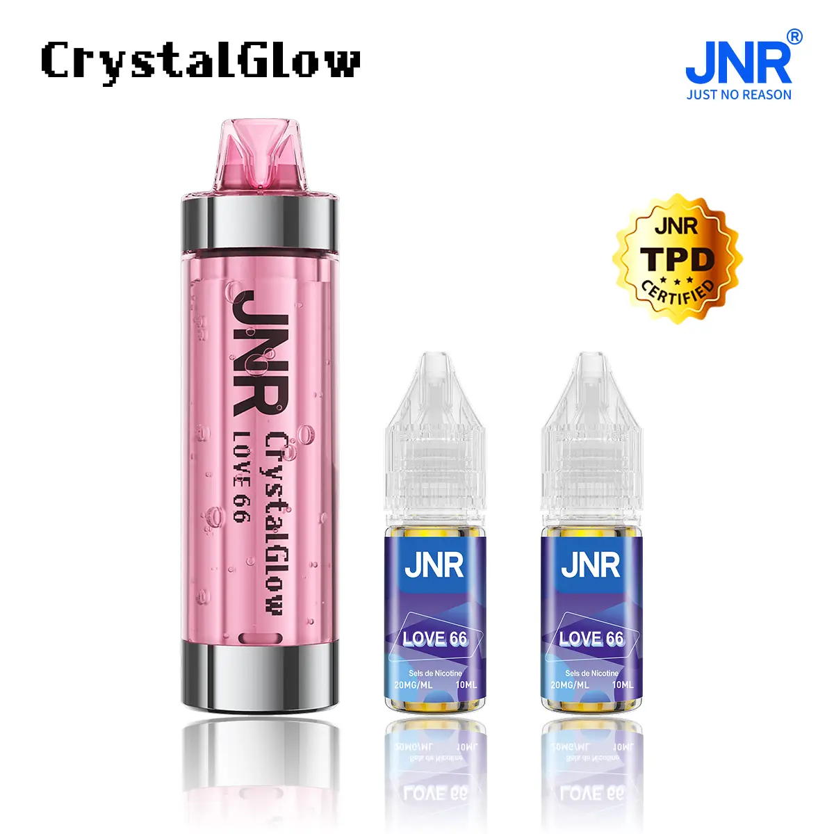 JNR Crystal Glow 33K Puffs - Kit Pod Remplissable et Rechargeable - Image 5