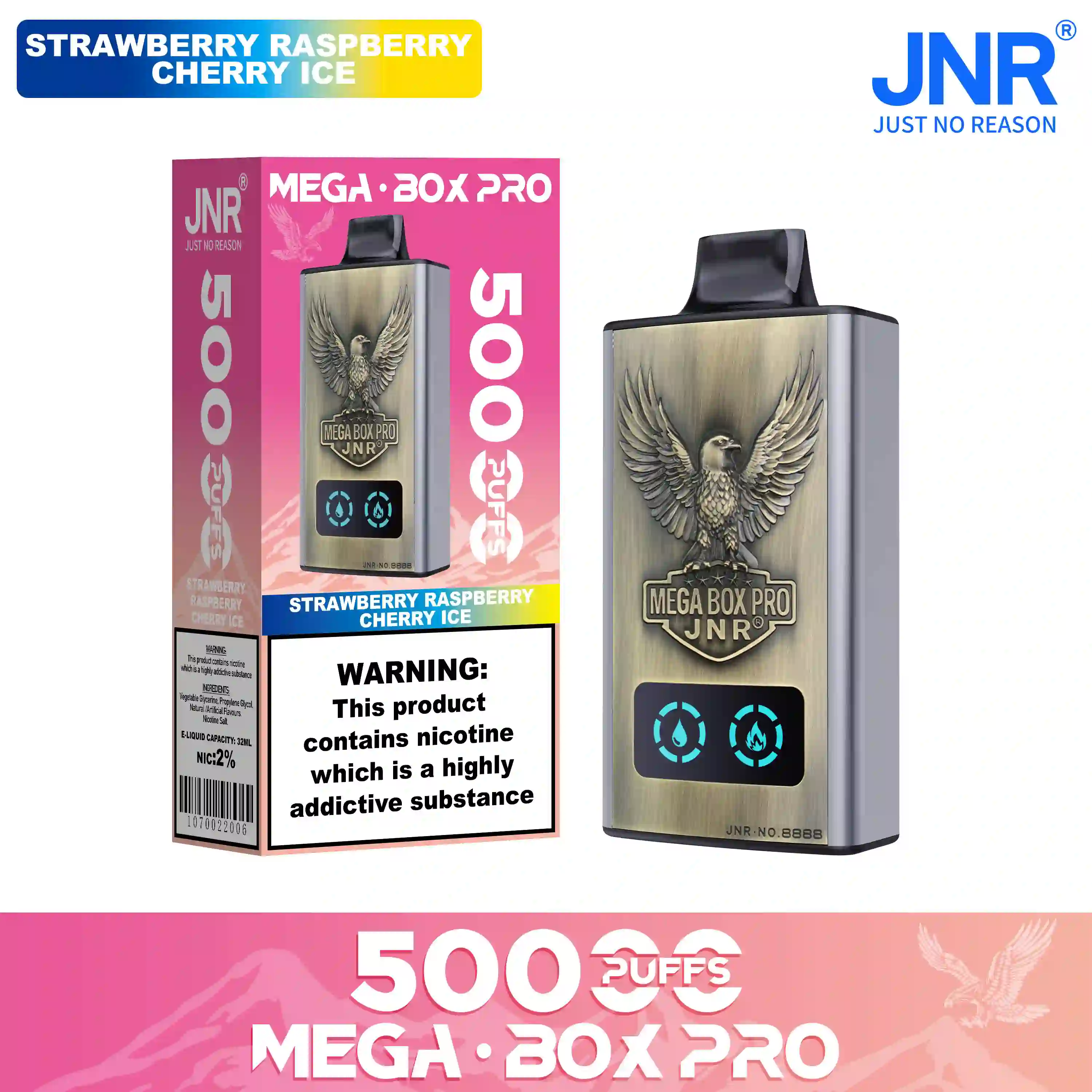 JNR Mega Box Pro 50000 Puffs Disposable Vape - Image 8