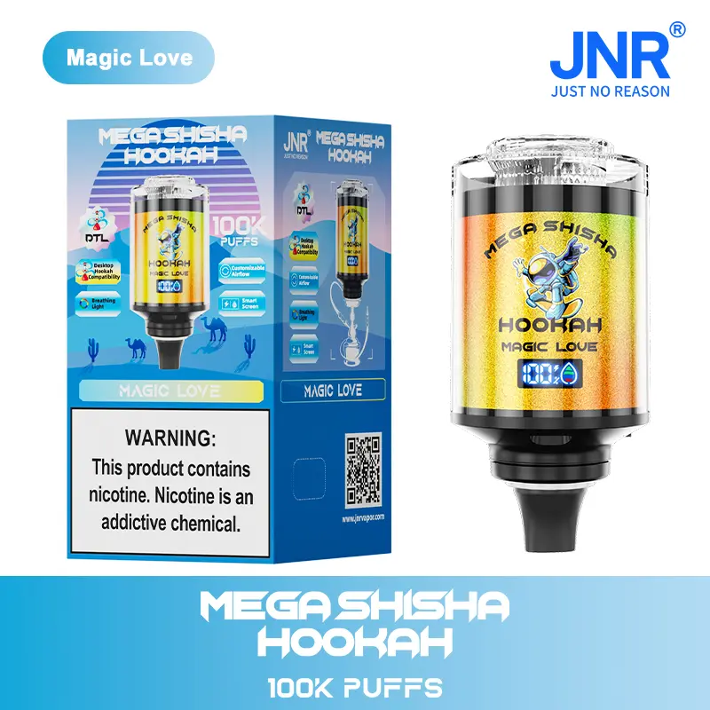 JNR Mega Shisha Hookah 100000 100K Puffs Large Capacity LED Display Disposable Vape - Image 16