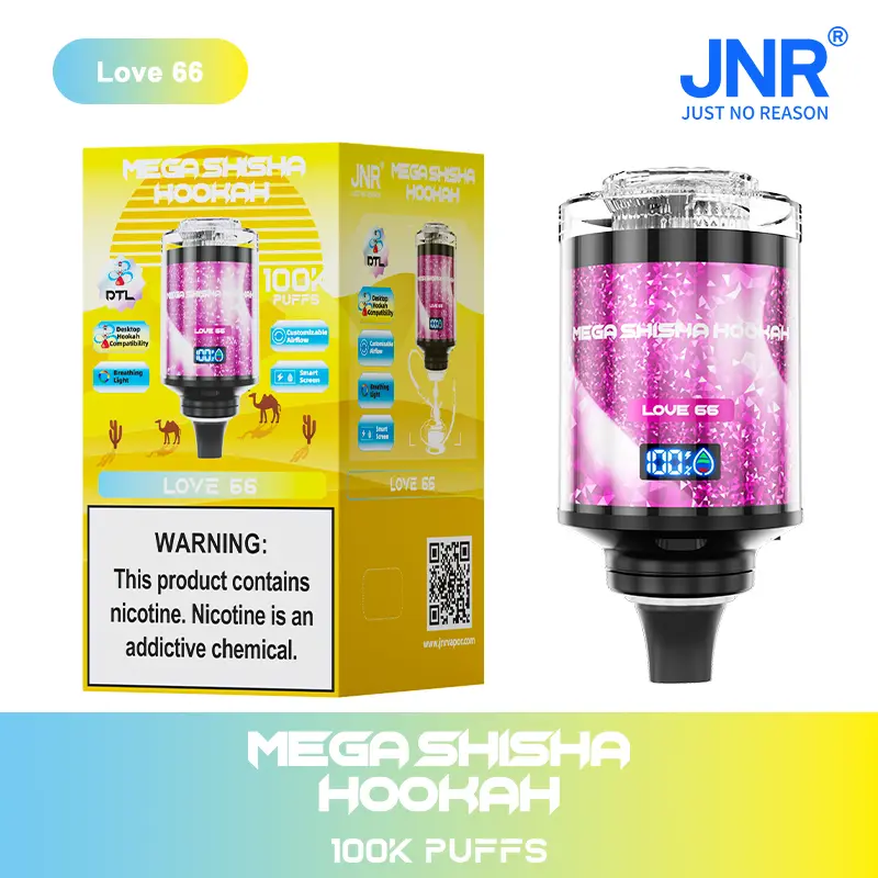JNR Mega Shisha Hookah 100000 100K Puffs Large Capacity LED Display Disposable Vape - Image 20