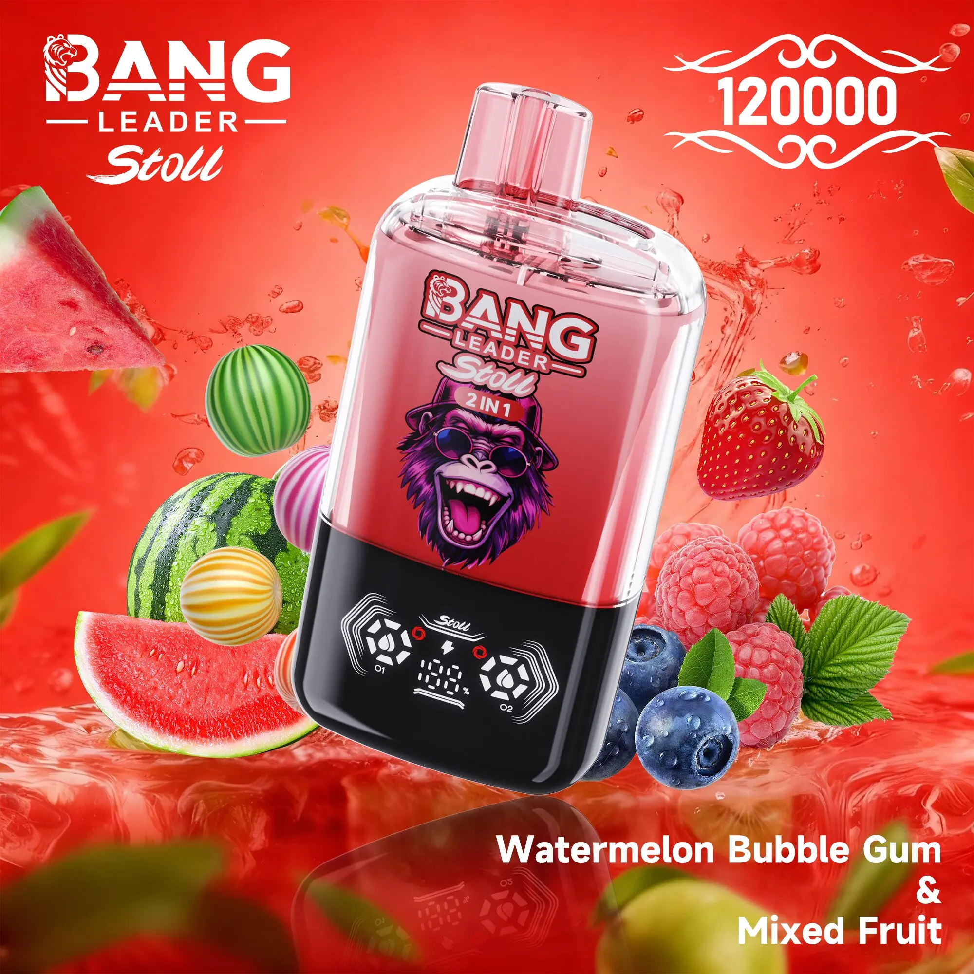 【New Arrive】Bang Leader Stoll 120K 120000 Puffs Double Taste&Anti-Leak Design LED Display Disposable Vape - Image 13