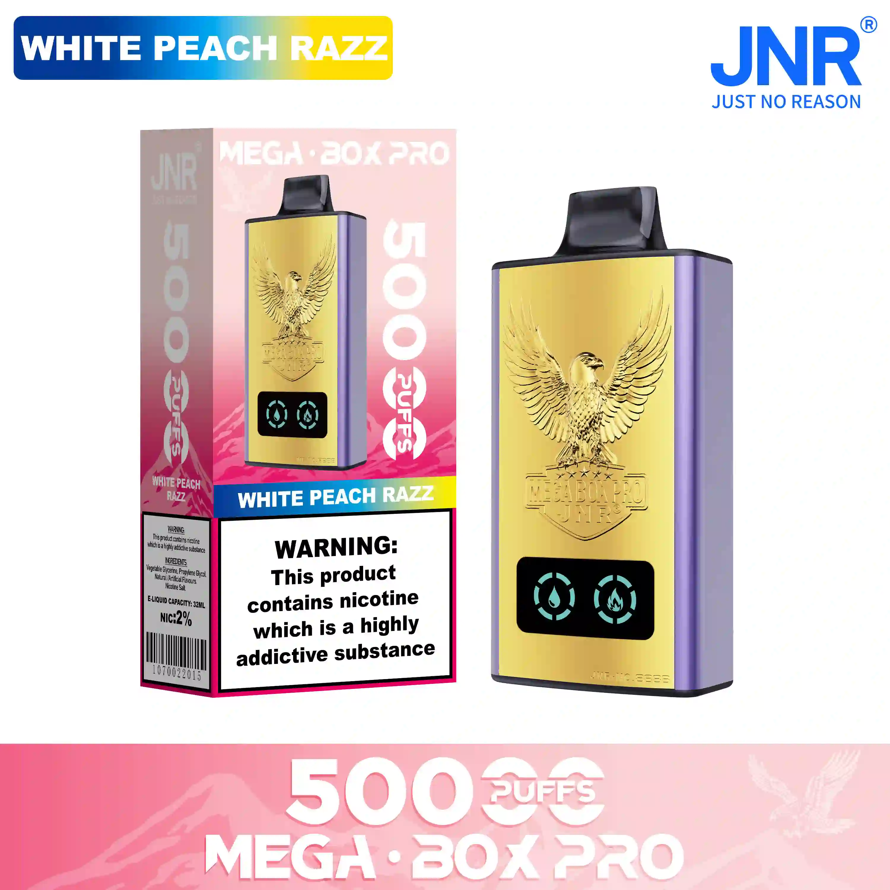 JNR Mega Box Pro 50000 Puffs Disposable Vape - Image 24