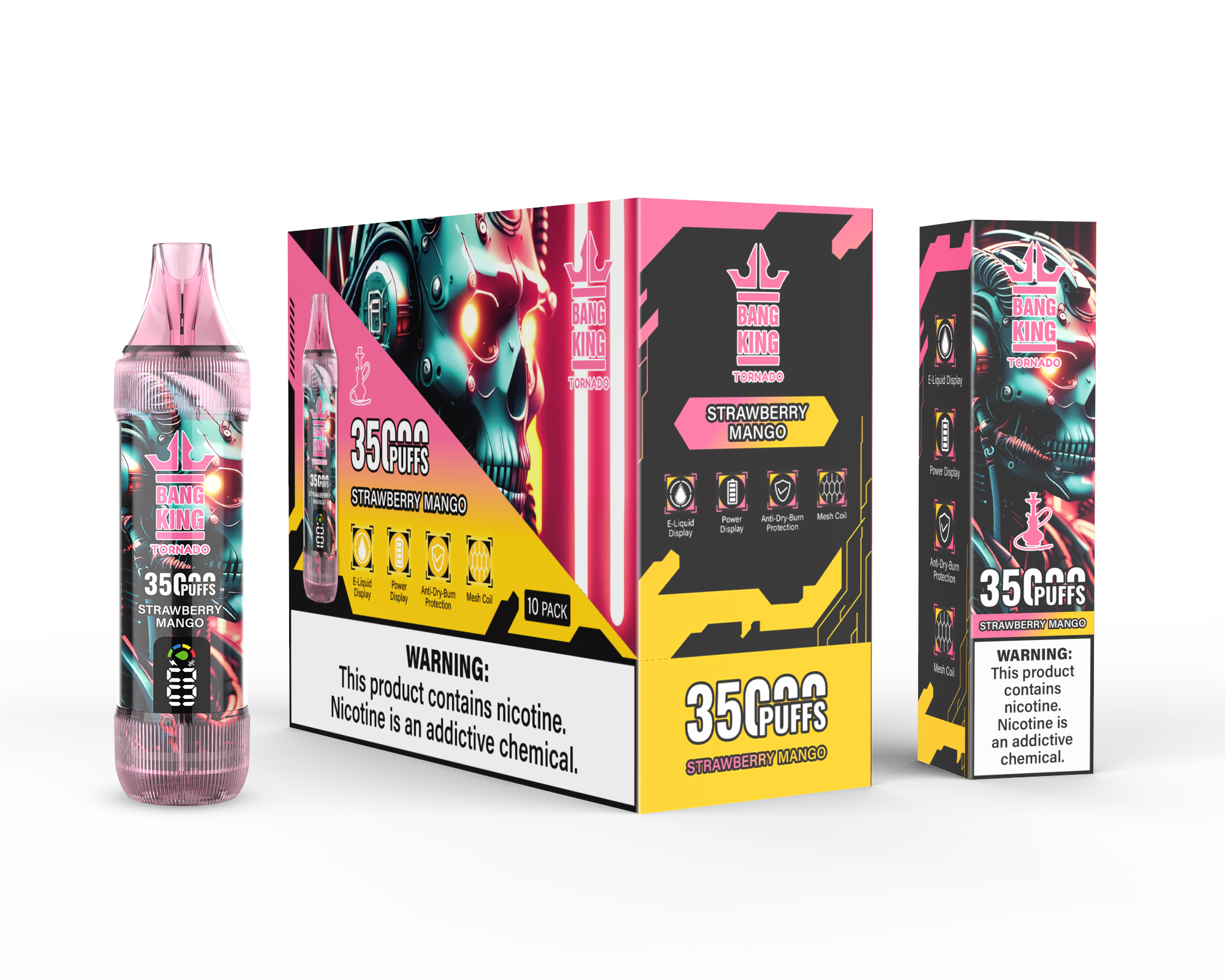 Bang King Tornado 35000 35K Puffs Original LED Display Edition Disposable Vape Pen - Image 7