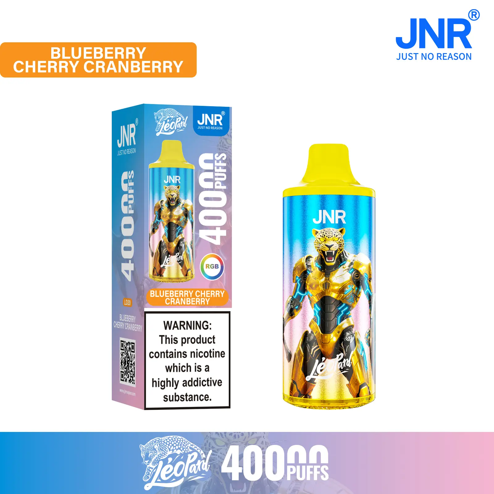 JNR Léopard 40K Disposable Vape 40000 Puffs - Image 6