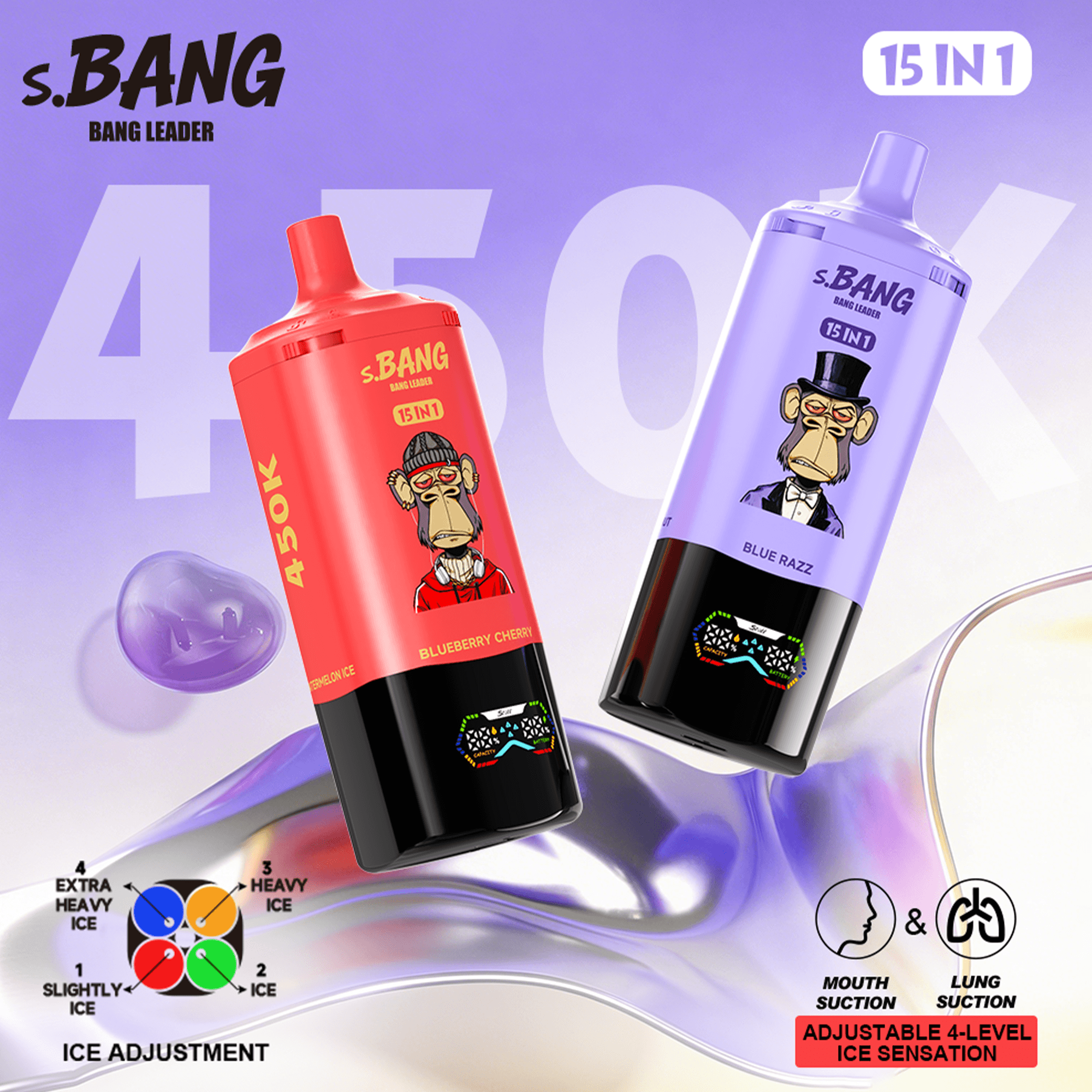 【New Arrive】Bang Leader 450K Disposable Vape – 450,000 Puffs 15-in-1 Flavor System