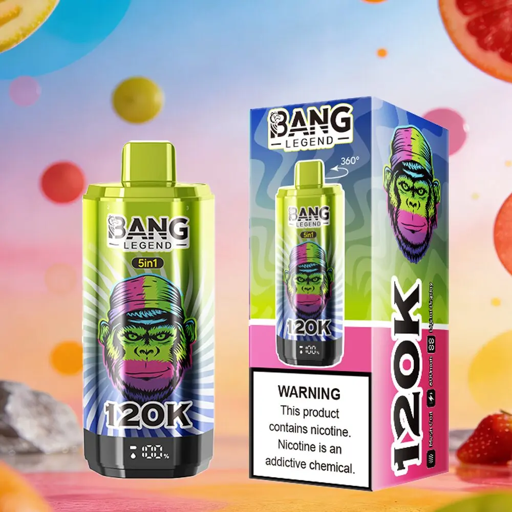 Bang Legend 120000 120K Puffs 5 in 1 Flavors & 5 oil tanks Rechargeable LCD Display Disposable Vape EU Warehouse - Image 26