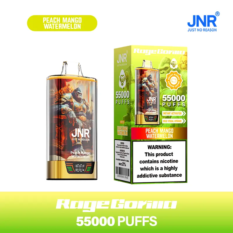 JNR Rage Gorilla 55K 55000 Puffs Smart Display Original Disposable Vape - Image 28